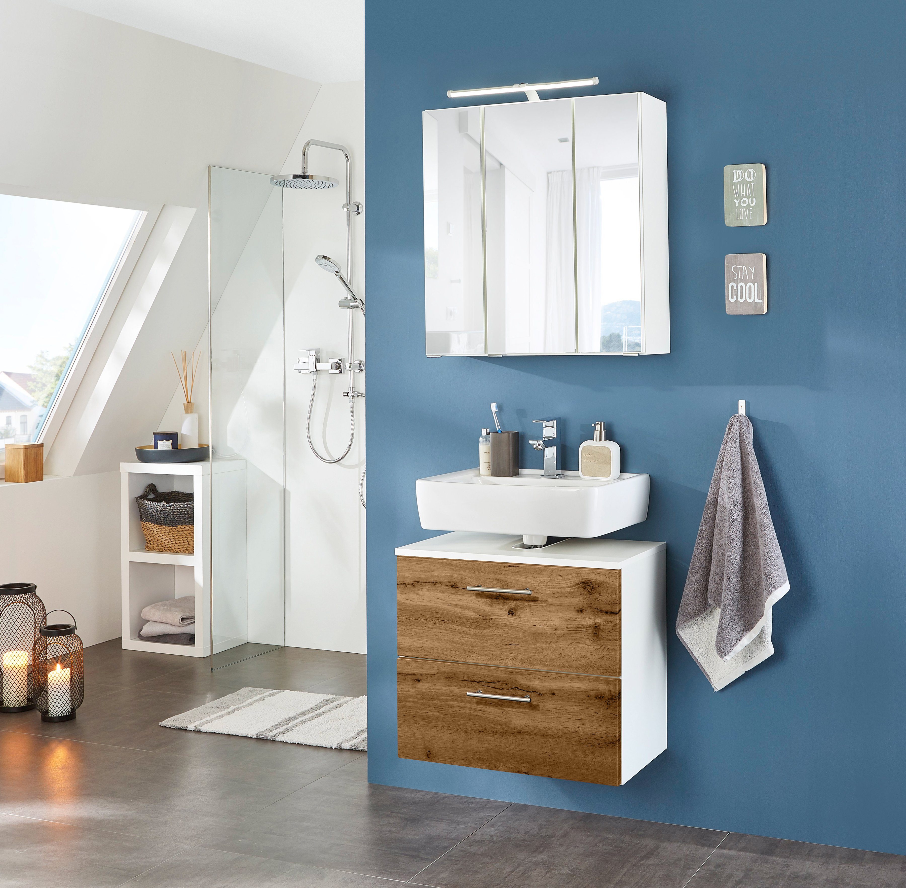 welltime Wastafelonderkast Trento, in verschillende designs en kleuren