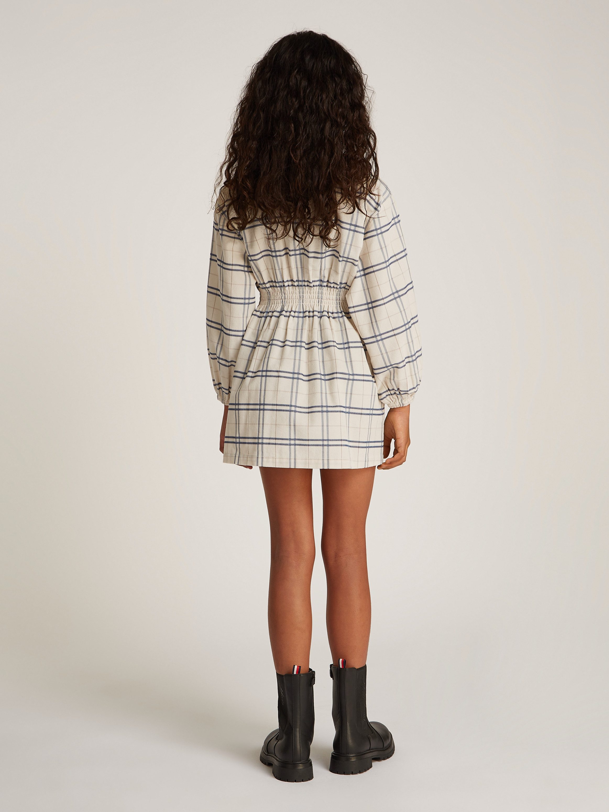Tommy Hilfiger Jurk met overhemdkraag CORDUROY CHECK SHIRT DRESS LS