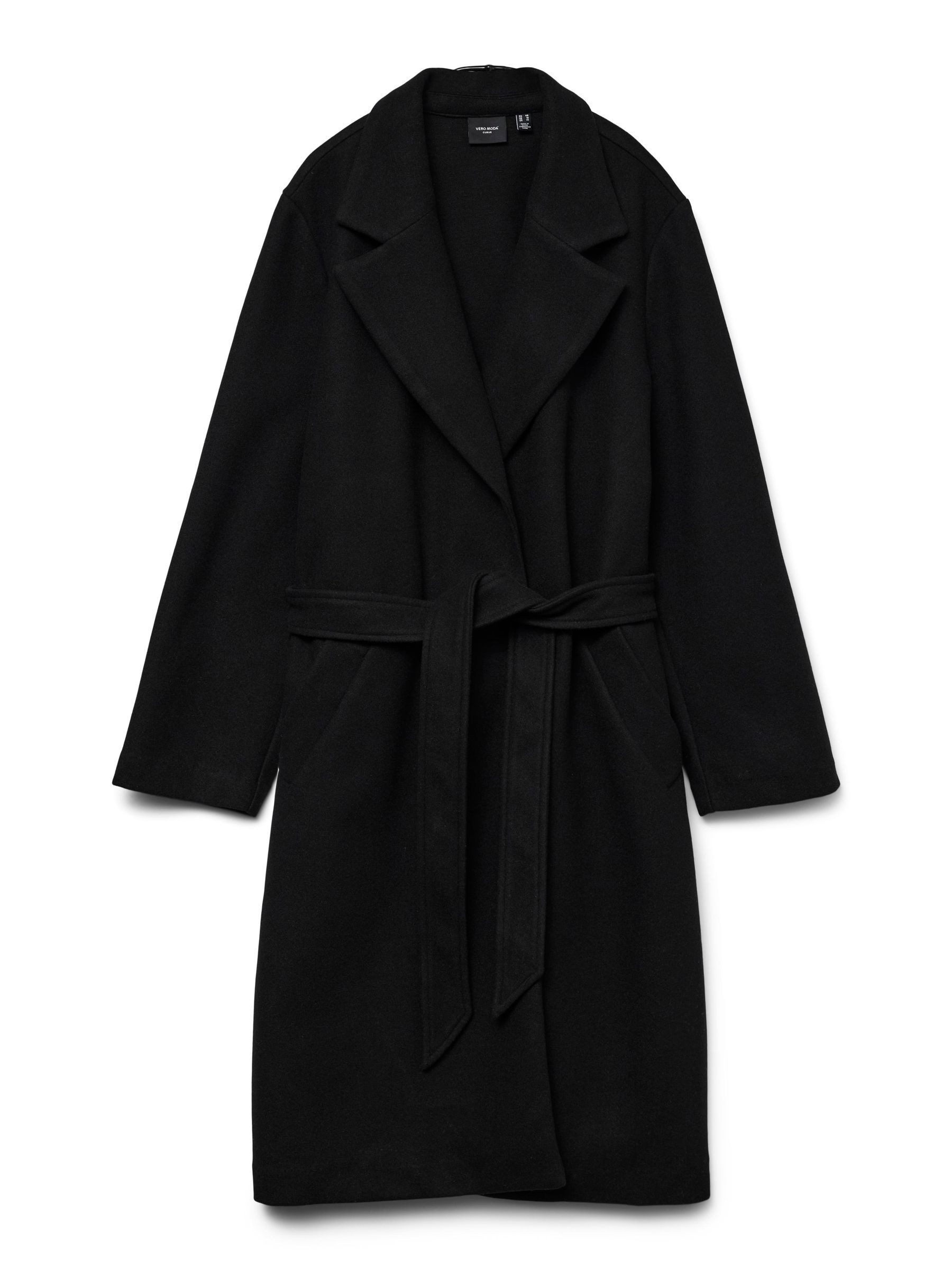 Vero Moda Curve Lange jas VMCFORTUNEAYA LONG COAT GA CUR NOOS
