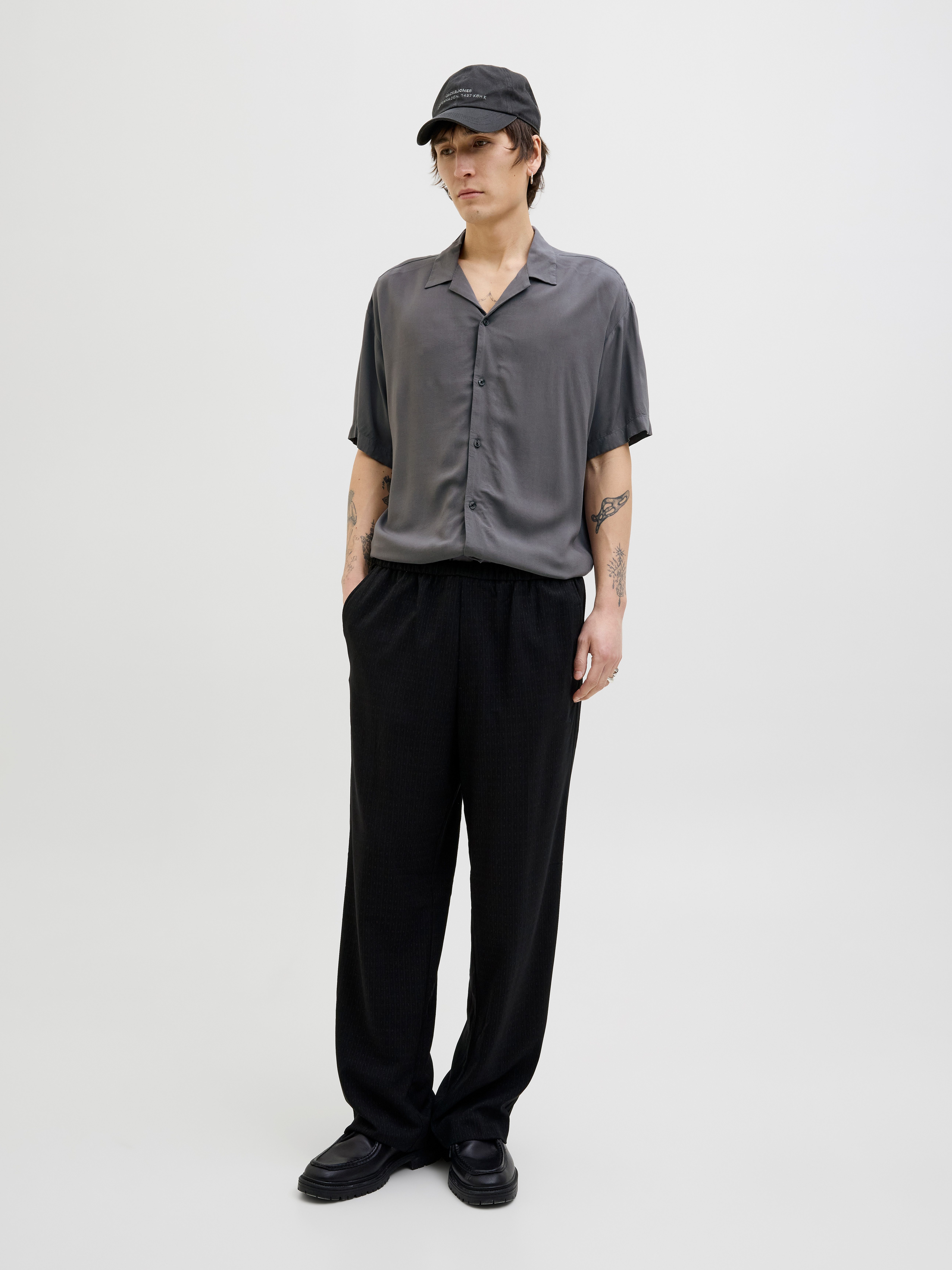 Jack & Jones Overhemd met korte mouwen JJEJEFF SOLID RESORT SHIRT S/S SN