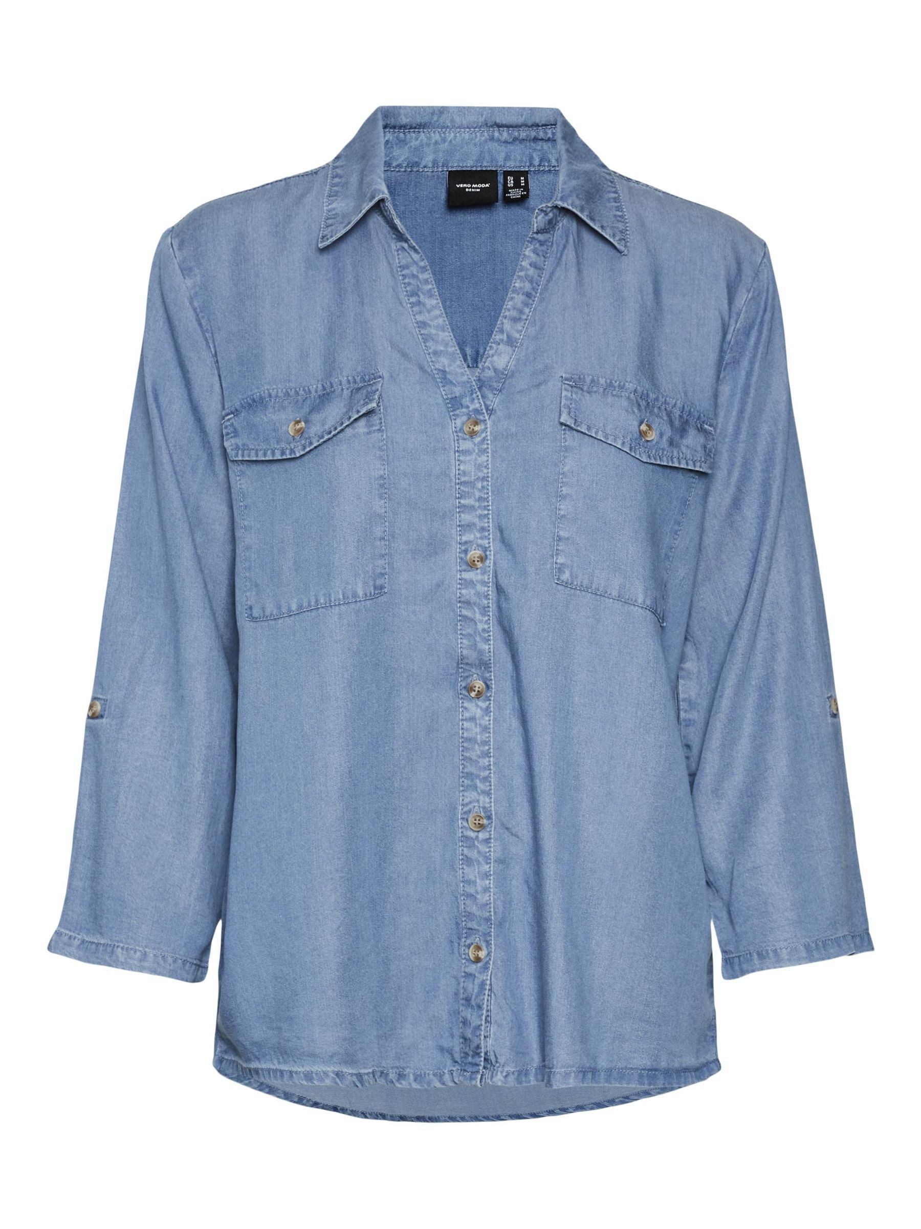 Vero Moda Overhemdblouse VMBREE 7/8 SLEEVE LOOSE TENCEL SHIRT GA