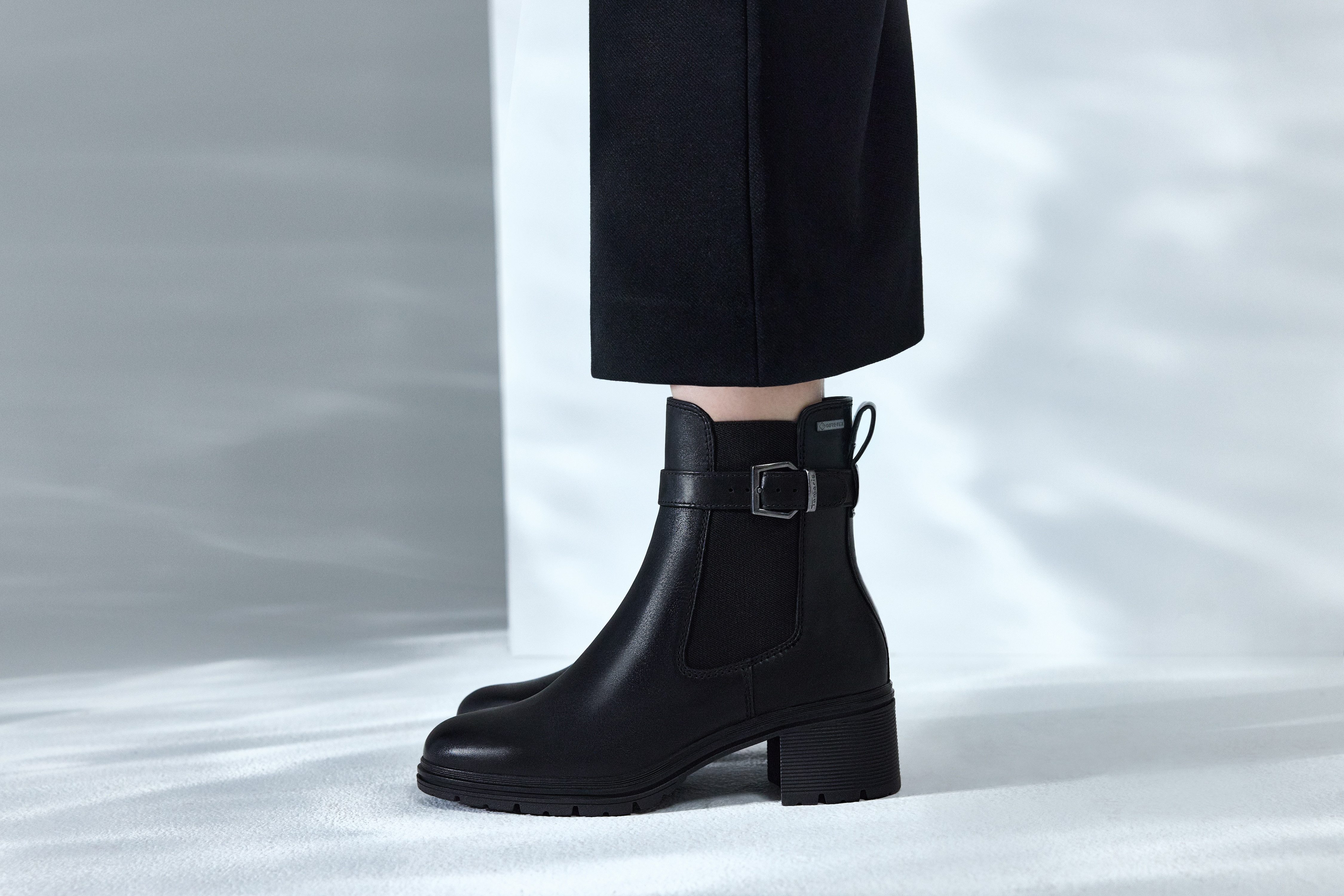 Tamaris Chelsea-boots hakken, enkellaars, zakelijke schoen, gore tex-uitrusting