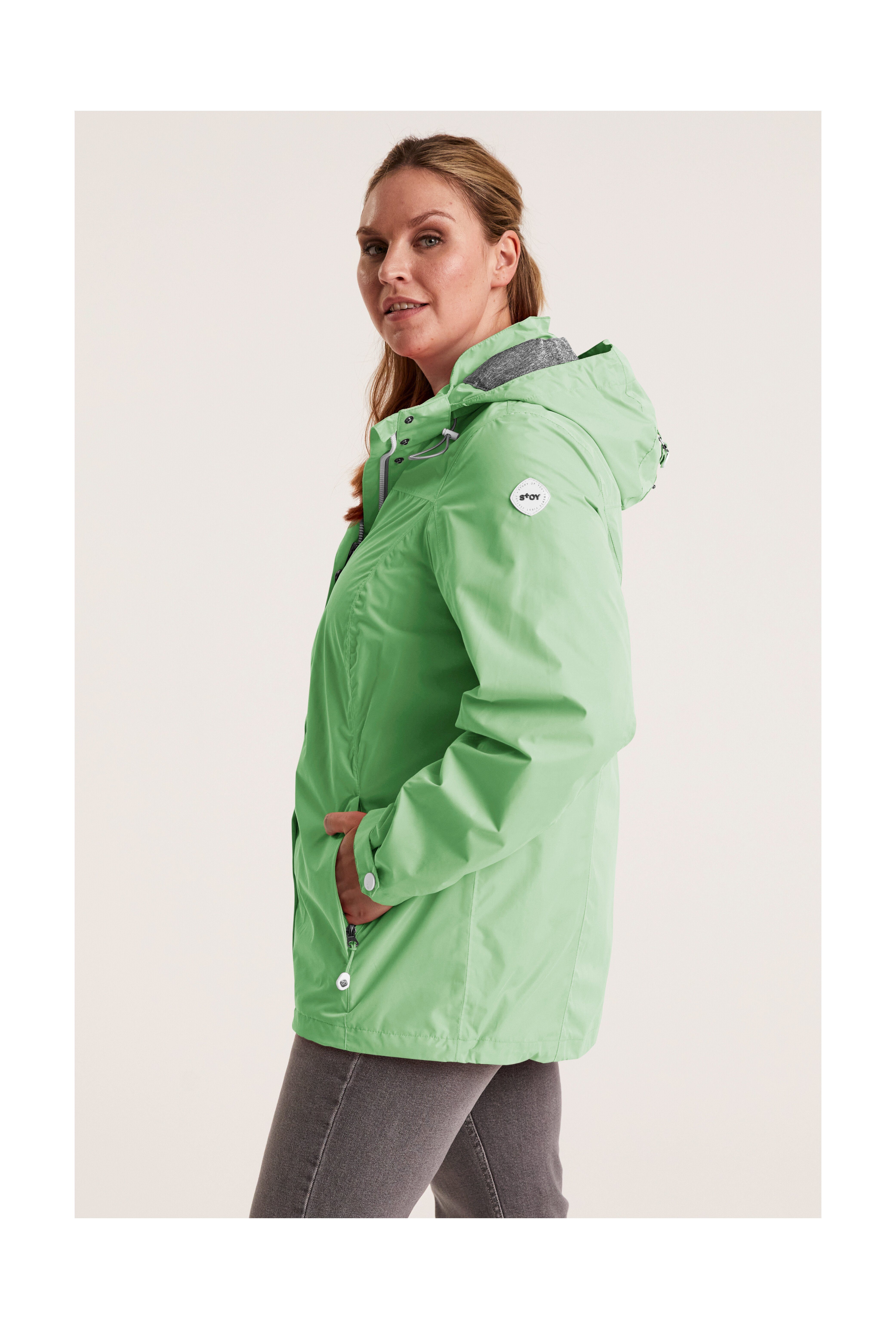 STOY Outdoorjack STS 11 WMN JCKT Waterdichte, ademende STOY-jas met afneembare capuchon