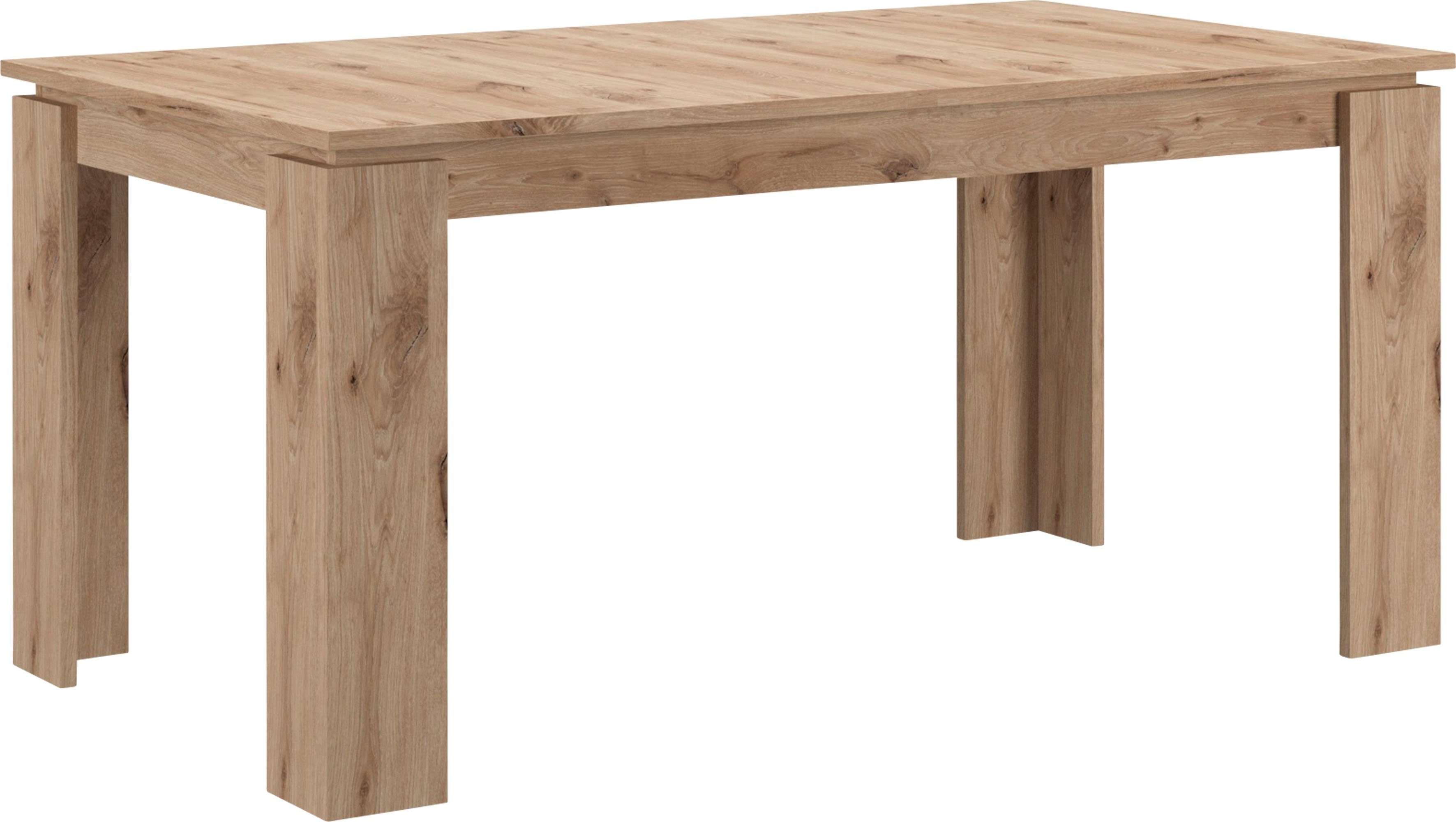 INOSIGN Eettafel Kalmar, rechthoekig, 160 cm uitschuifbaar naar 200 cm, inclusief Inlegplaat eettafels