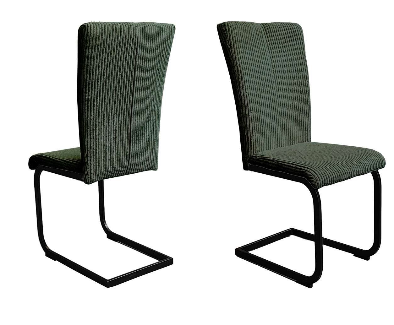 Home affaire Eethoek Oliver Hoekbank met golfvering in de zitting, tafel massief eiken (set, 4-delig)
