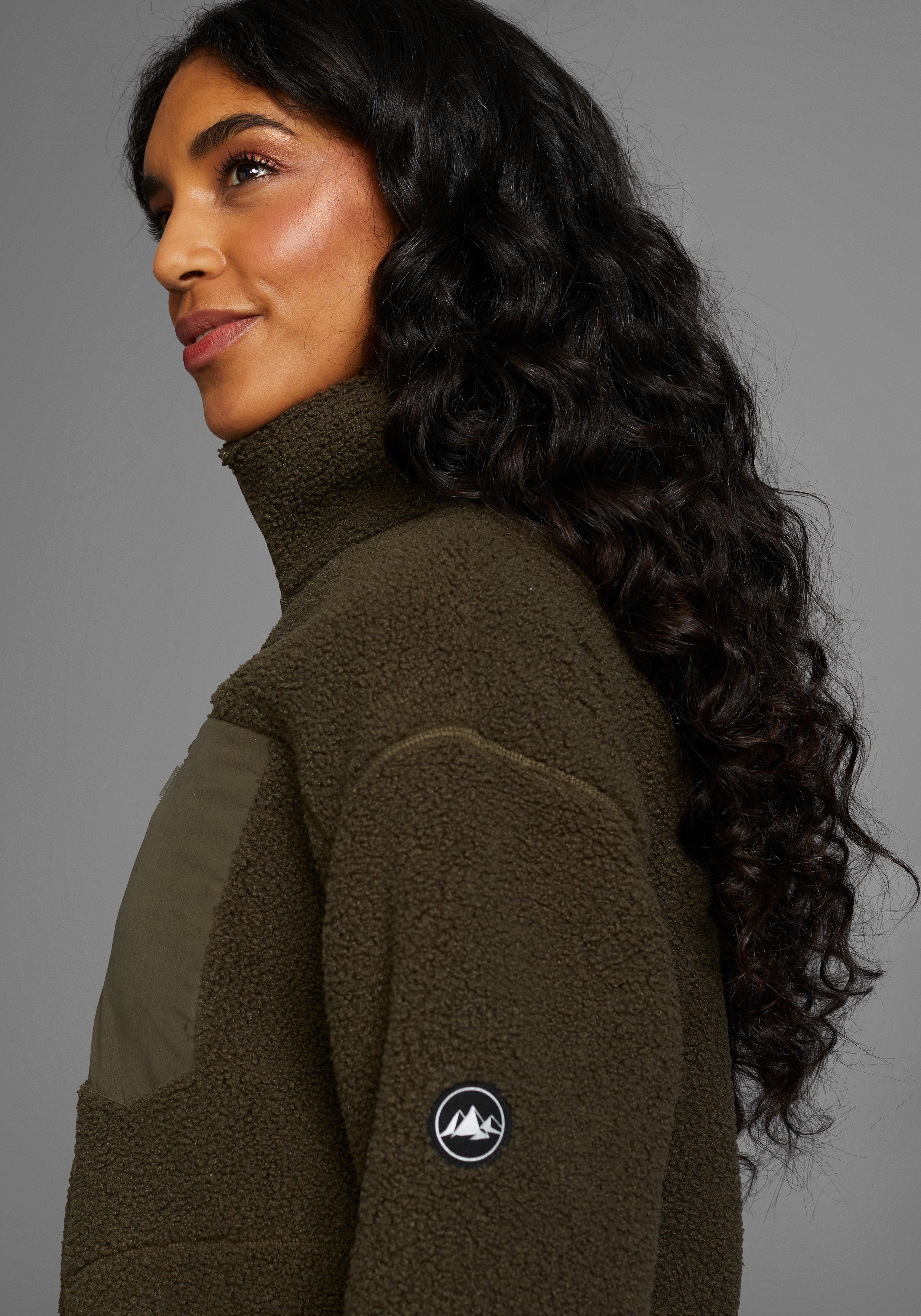 Polarino Fleecejack van fleece, ademend, sneldrogend