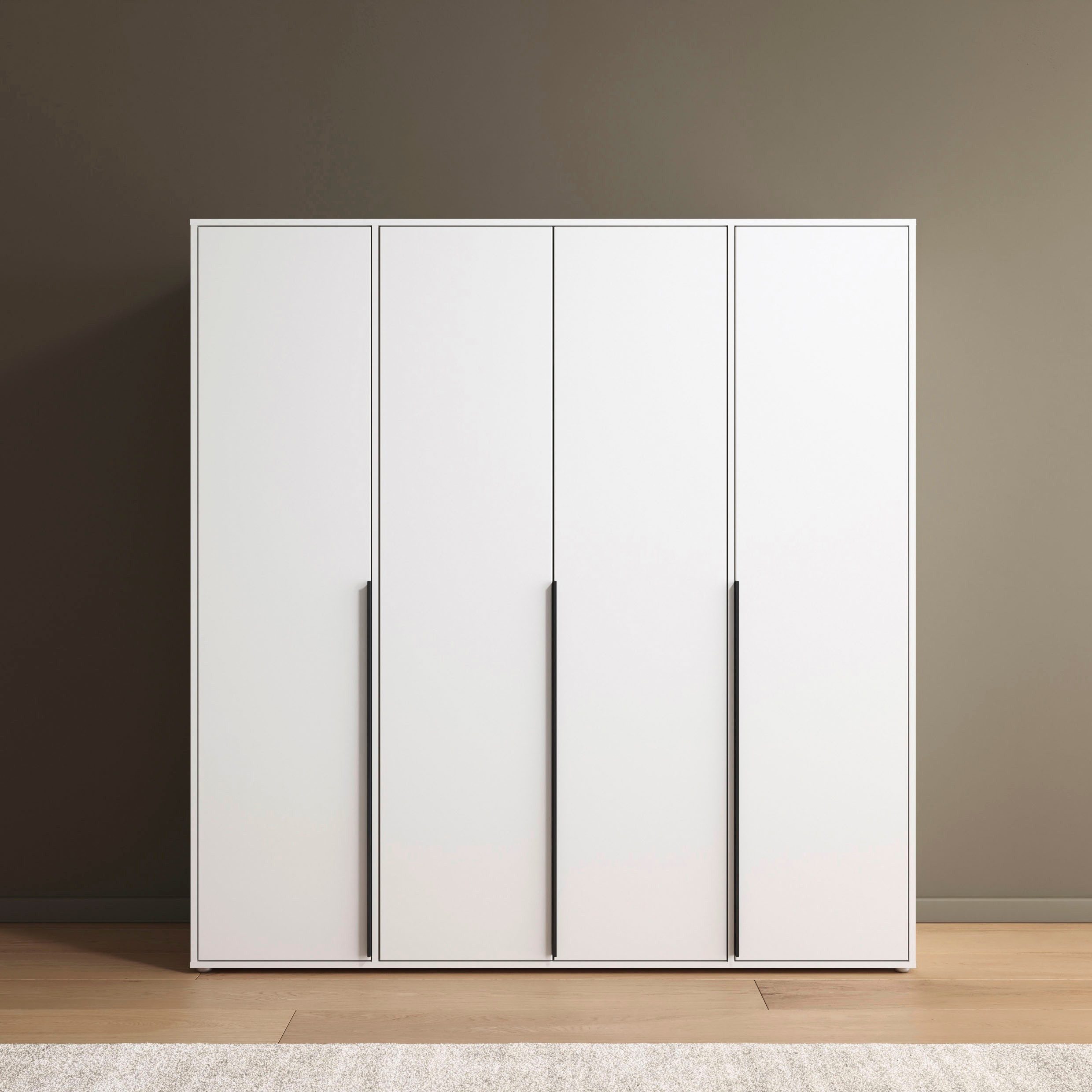 rauch Draaideurkast Kledingkast Kast Garderobe Wasmand NAGATA veel Opbergruimte met moderne stanggrepen in grijs metallic topseller made in germany
