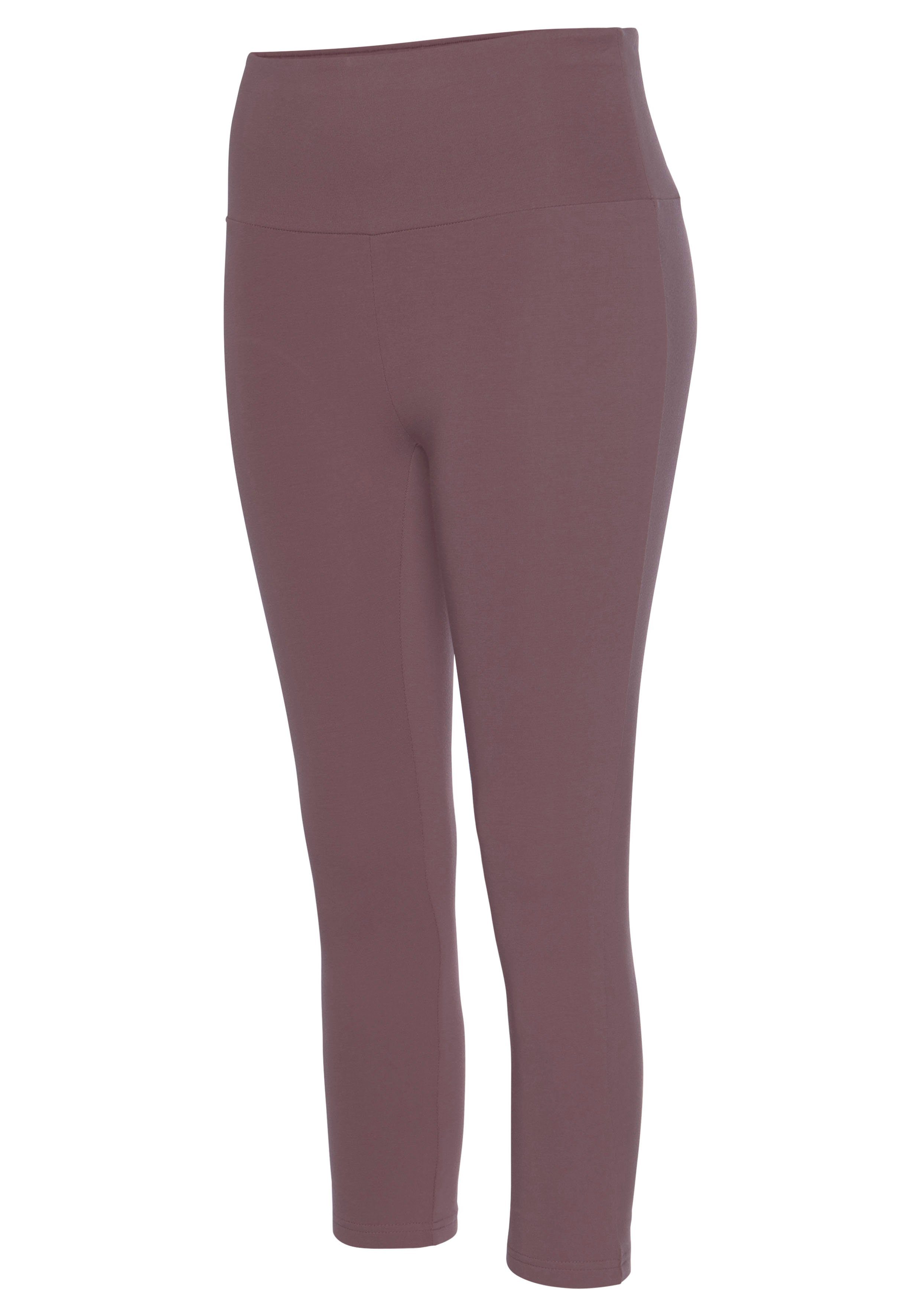 Lascana Caprilegging met brede zachte boord, loungewear