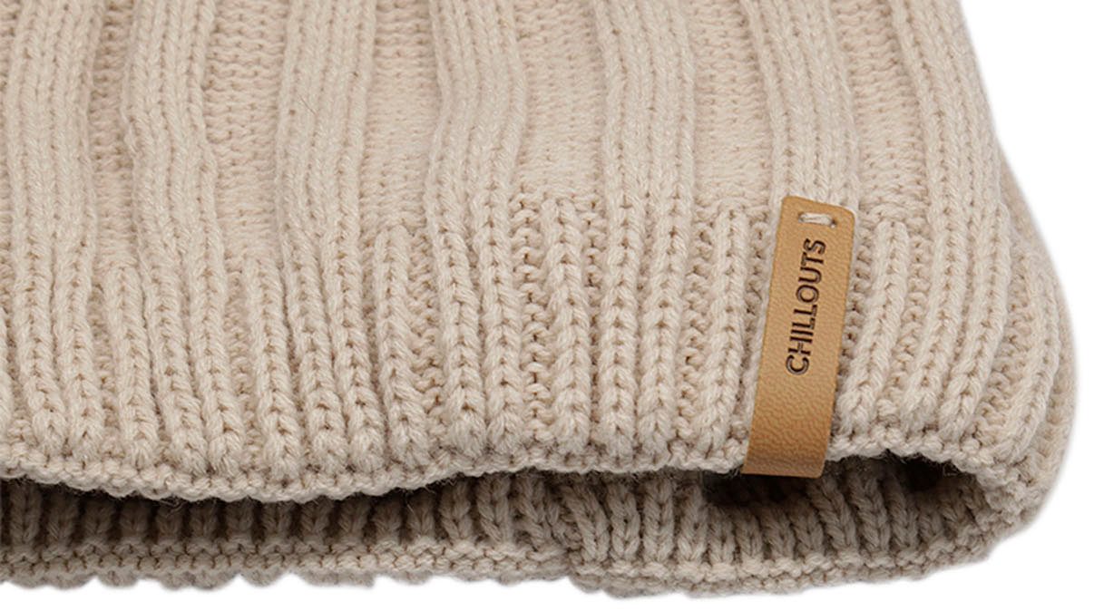 chillouts Pomponmuts Lorena Hat met afneembare faux-fur pompon