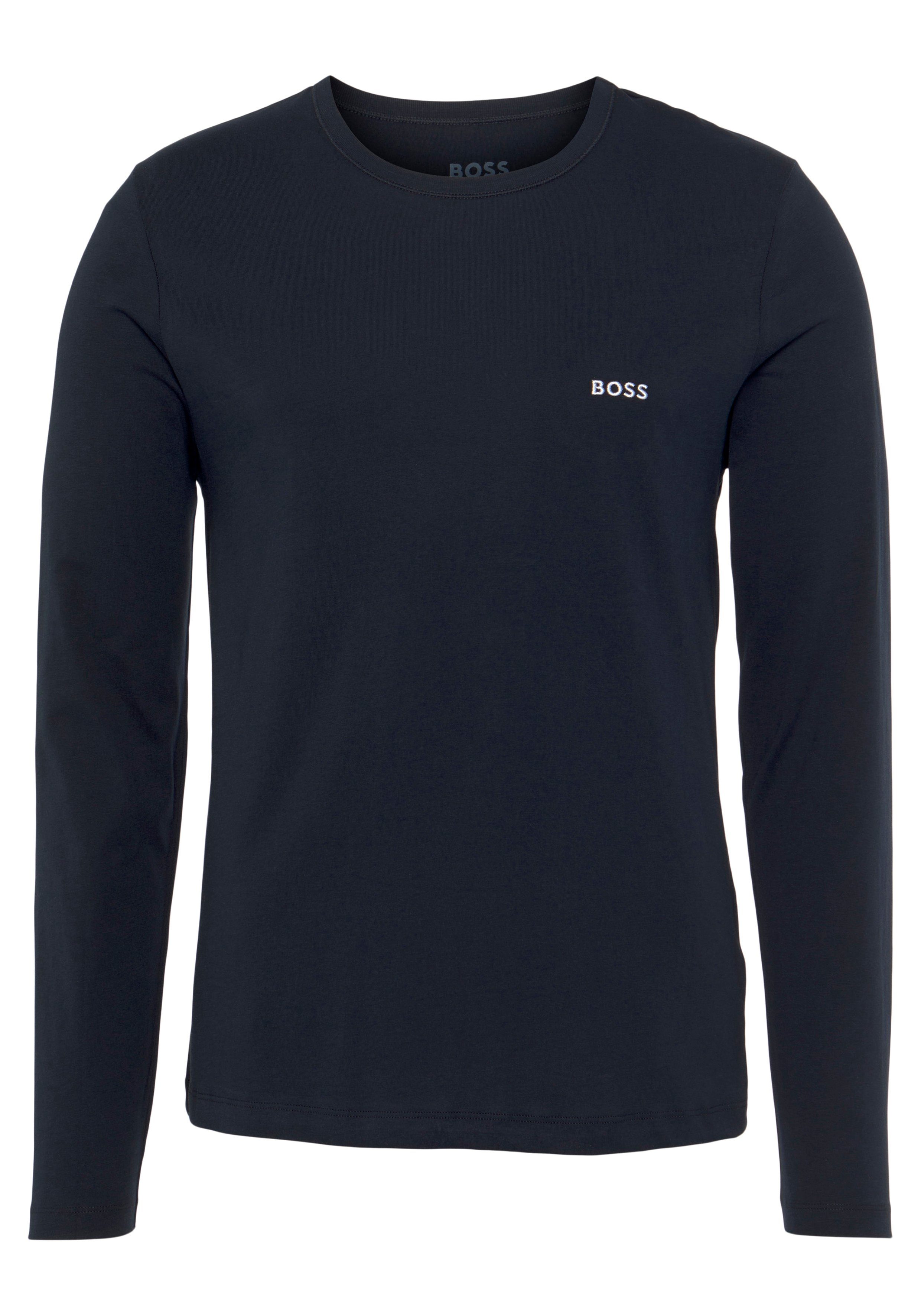 BOSS Shirt met lange mouwen Longsleeve-Shirt R-Neck Classic COTTON 3pcs/pack (3-delig)