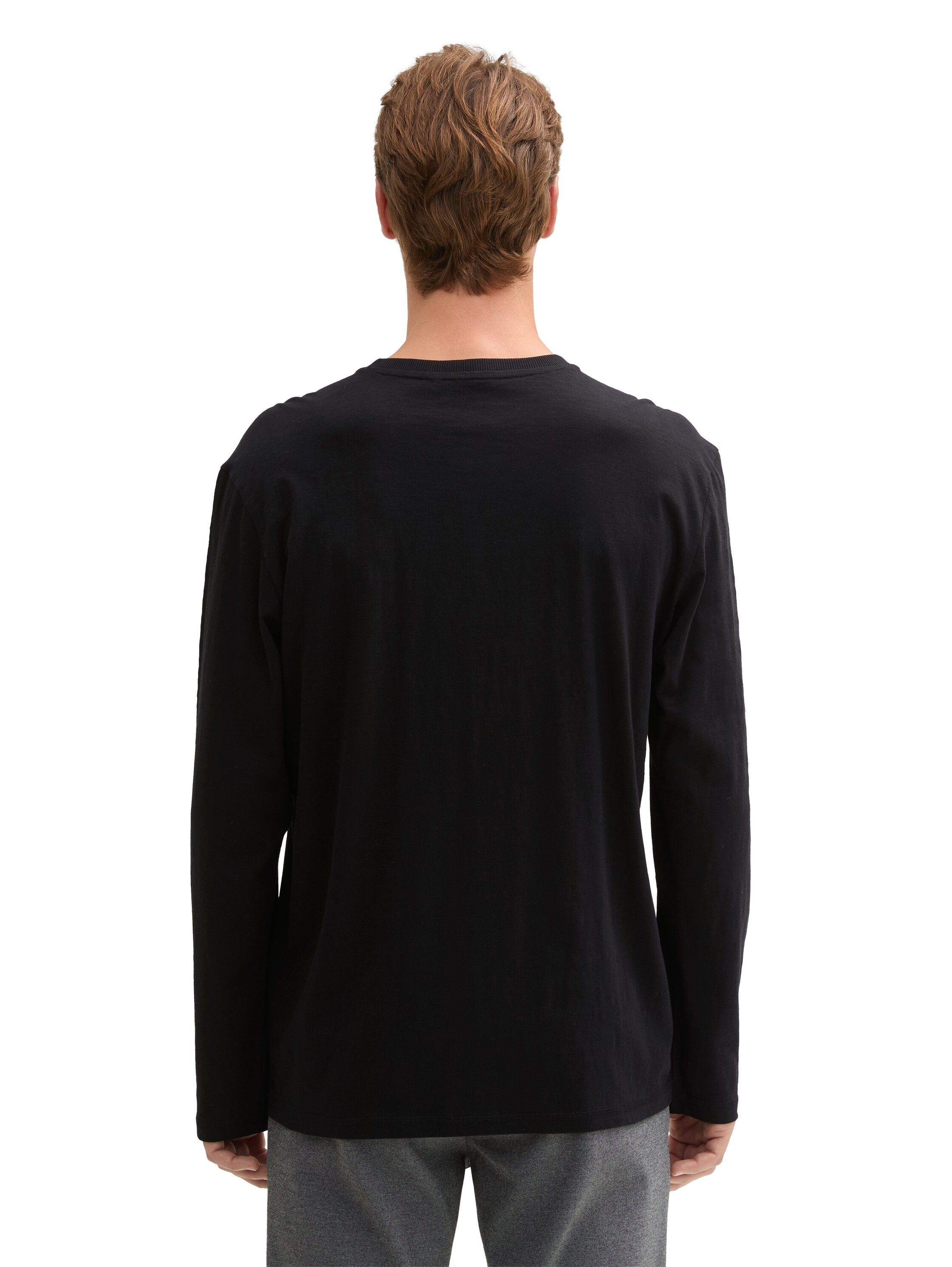 Tom Tailor Henleyshirt met henleyshirt-hals
