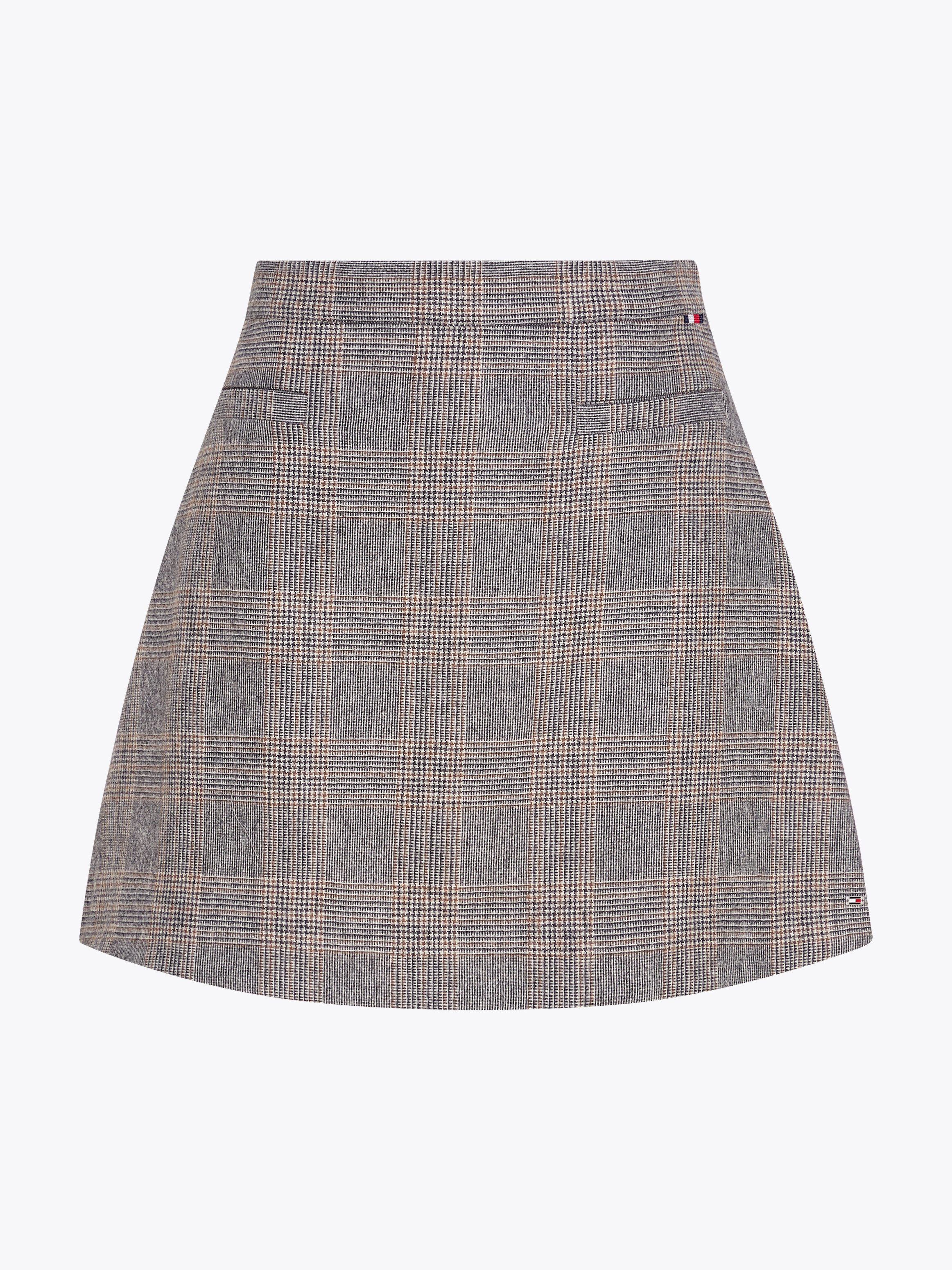 Tommy Hilfiger Rok in a-lijn WOOL MIX CHECK MINI SKIRT