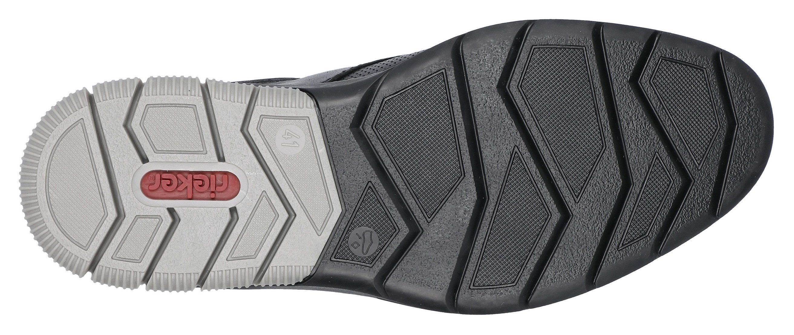 Rieker Slip-on sneakers Business schoen, slipper, feestdagsschoen met elastische veters