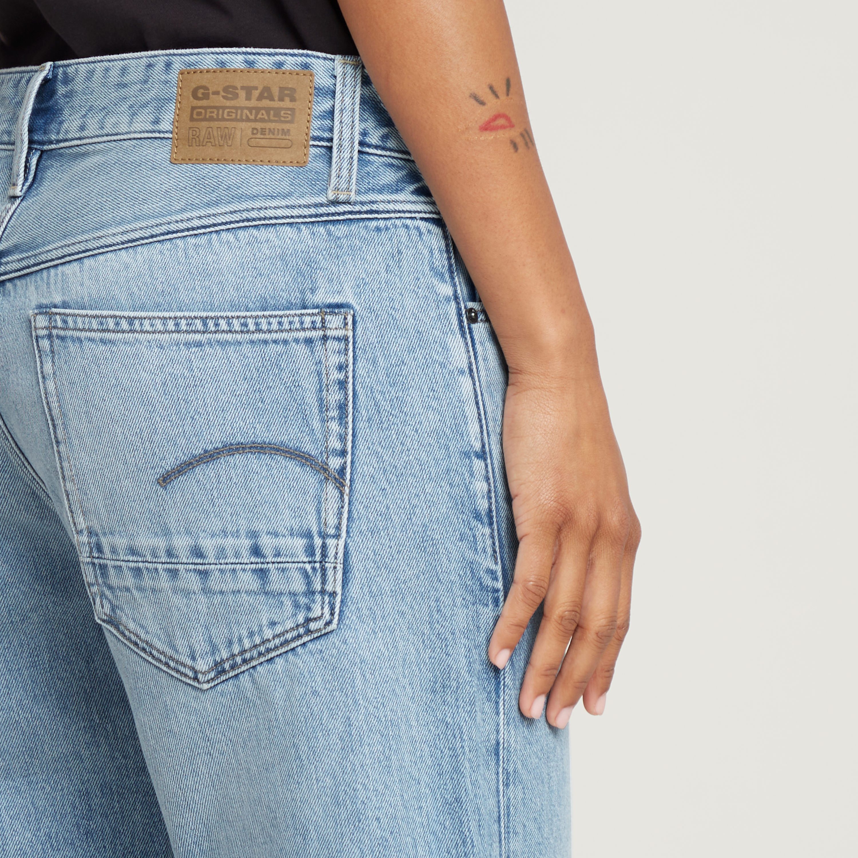 G-Star RAW Boyfriendjeans Kate Katoen-stretch denim kwaliteit voor meer draagcomfort