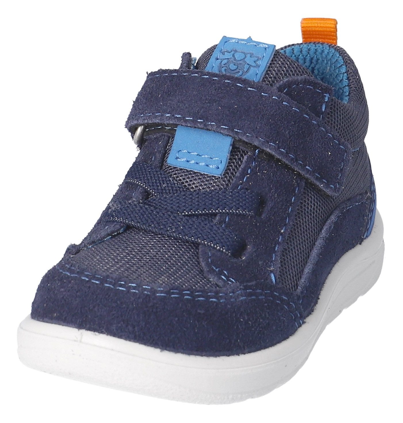PEPINO by RICOSTA Babyschoentjes Ebbo WMS: gemiddeld , veterschoen met wms-systeem, retro-look, maat sjabloon te downloaden