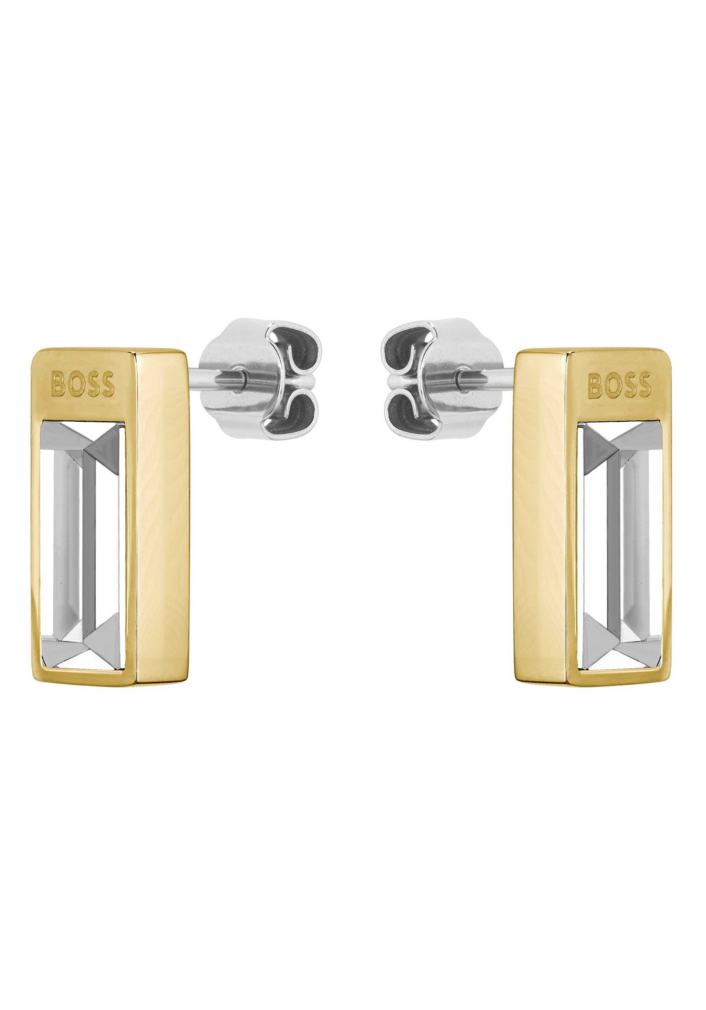Boss Oorstekers Sieraden roestvrij staal oorbellen CLIA dames oorbellen goud