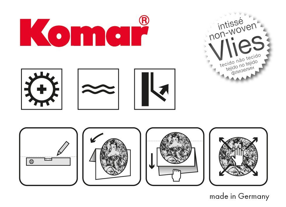 Komar Fotobehang Zelfklevend vlies - Underwater - Afmeting 125 x 125 cm (1 stuk)