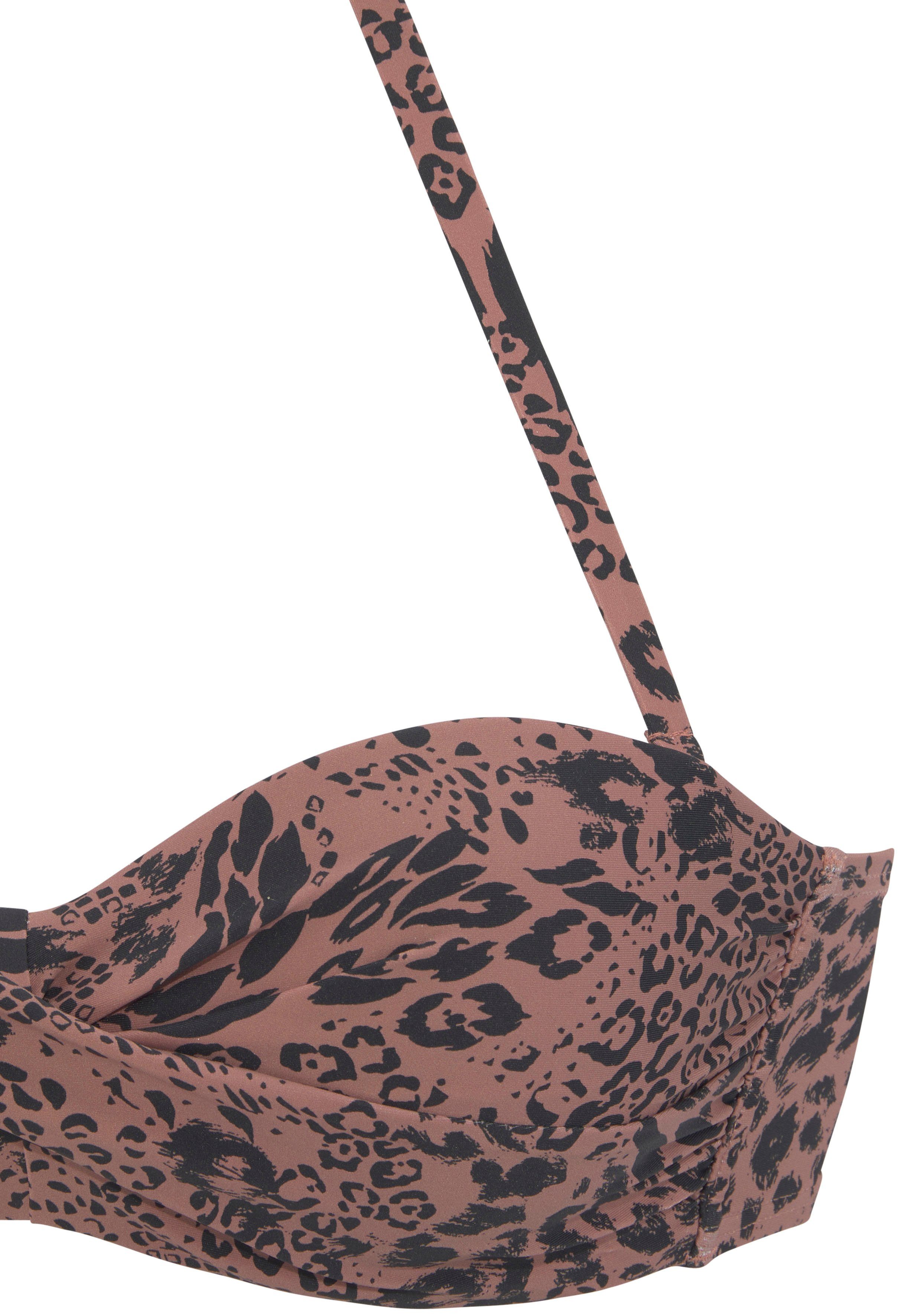 Lascana Beugelbikinitop in bandeaumodel ASHA in animaldesign