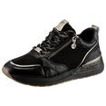 tamaris sneakers sneakers met een praktisch, verwisselbaar voetbed zwart