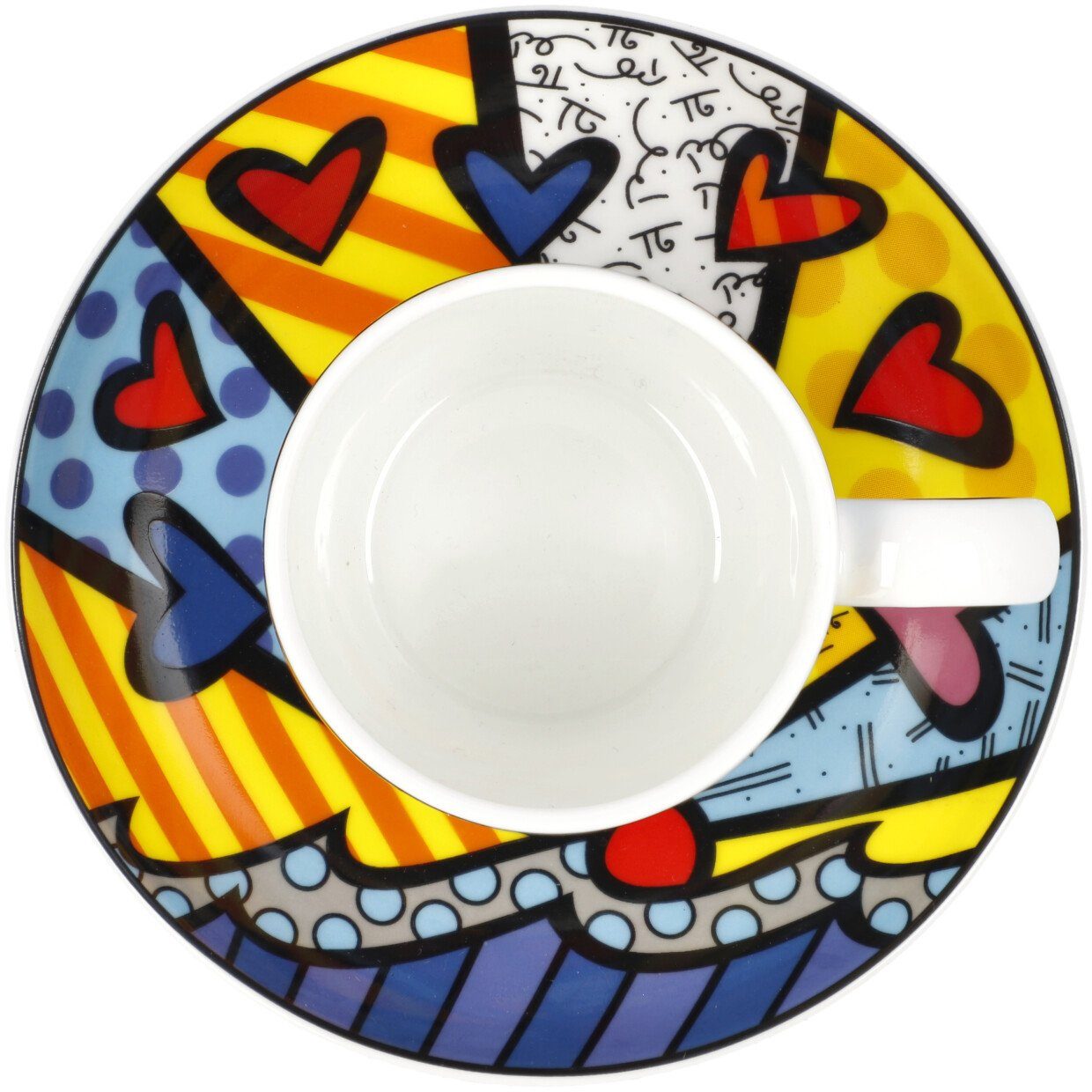 Goebel Espressokopje Britto Pop Art, fijn bone china, Romero Britto - Een Nieuwe Dag
