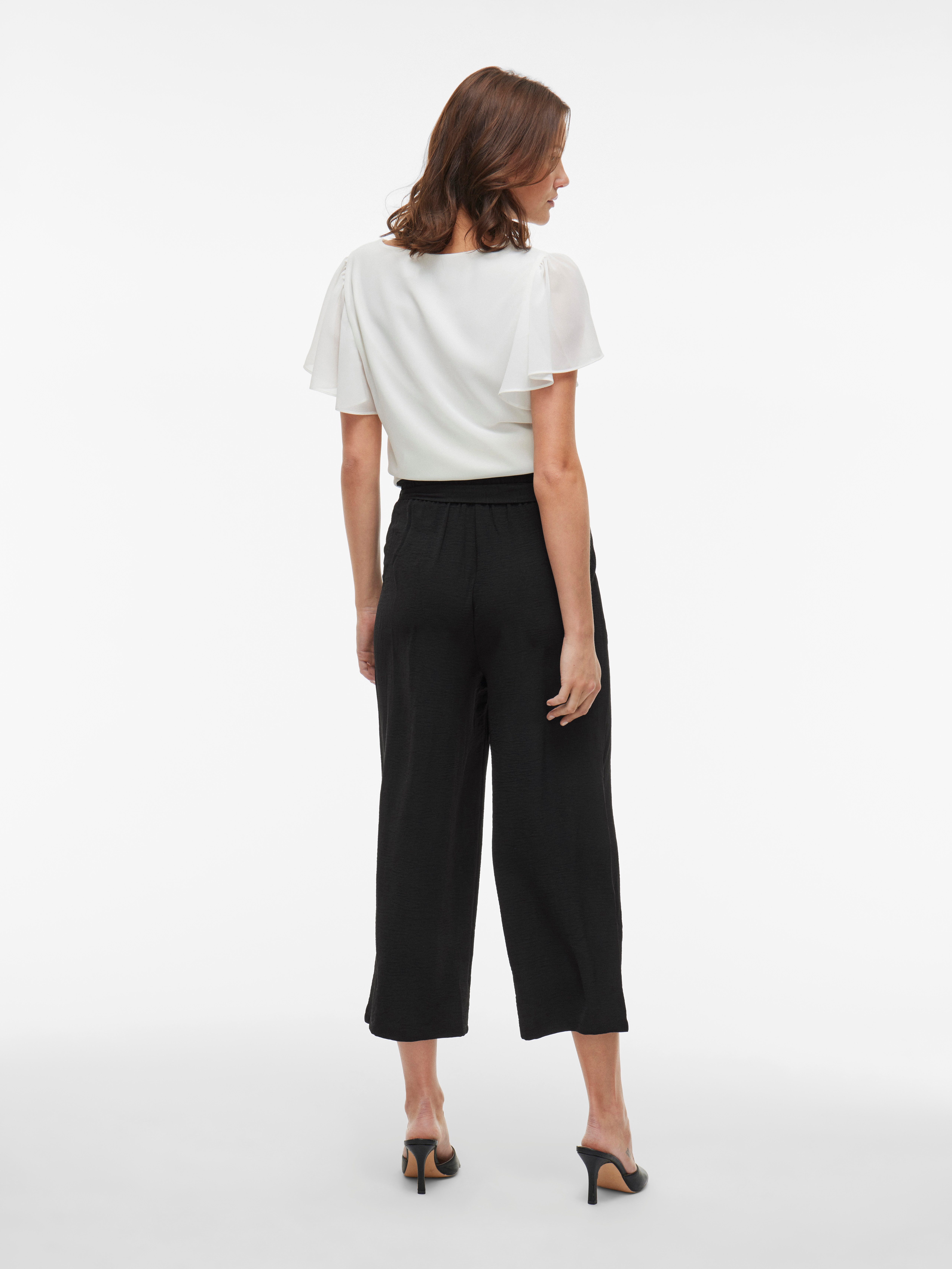 Vila Comfortbroek VIJOSA BELTED CULOTTE PANTS - NOOS