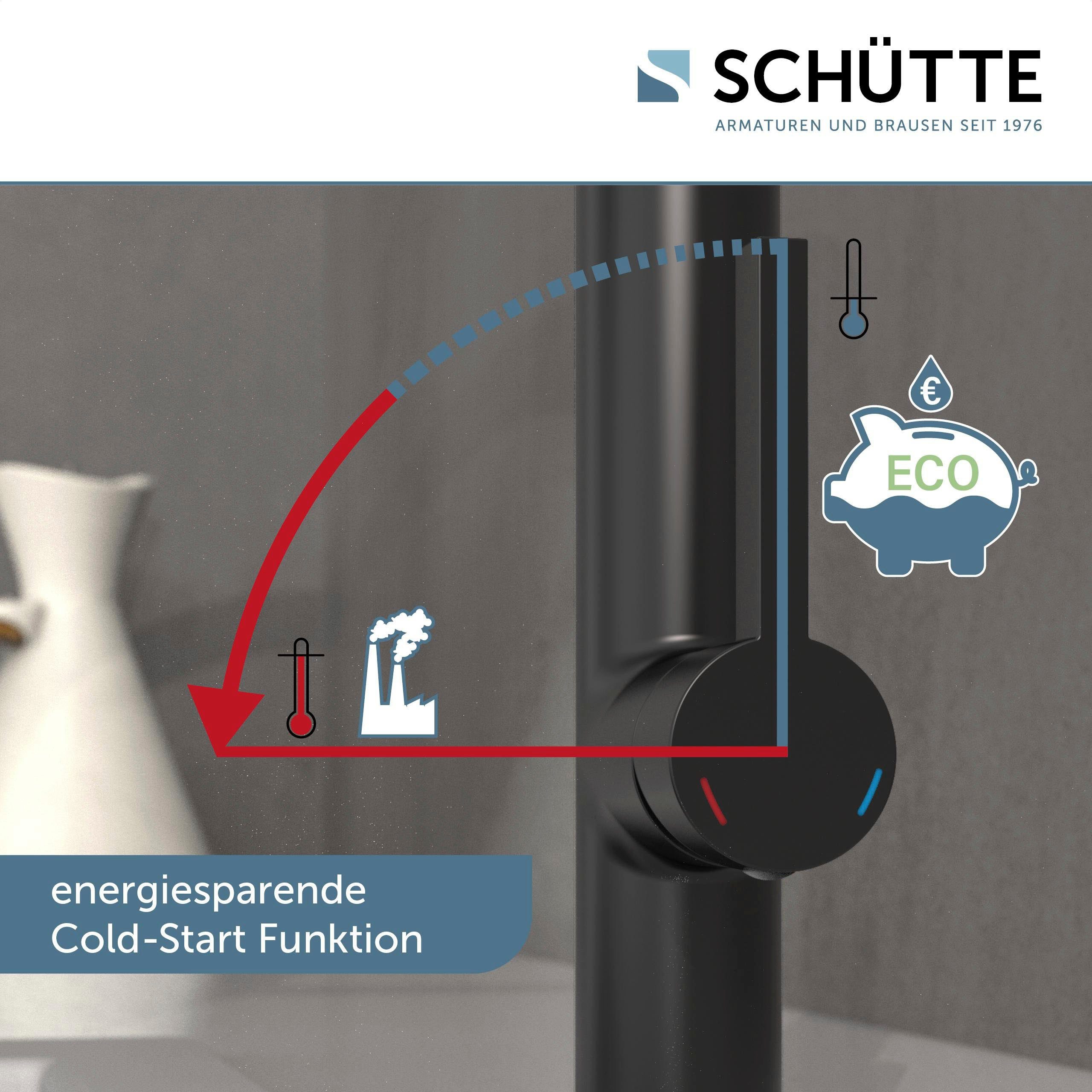 Schütte Gootsteen kraan Miami energiebesparende cold-start-functie 360° draaibaar, tweevoudig verstelbaar