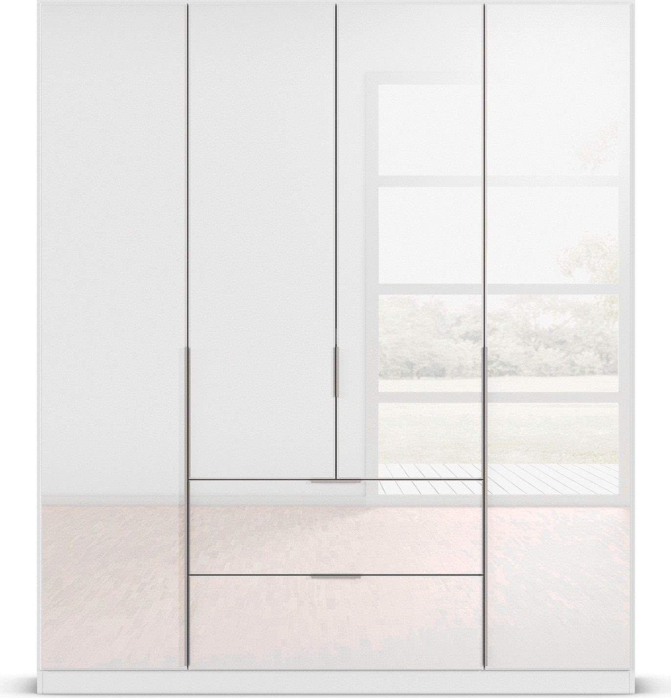 rauch Draaideurkast Kledingkasten kast garderobe AGORDO met glazen front