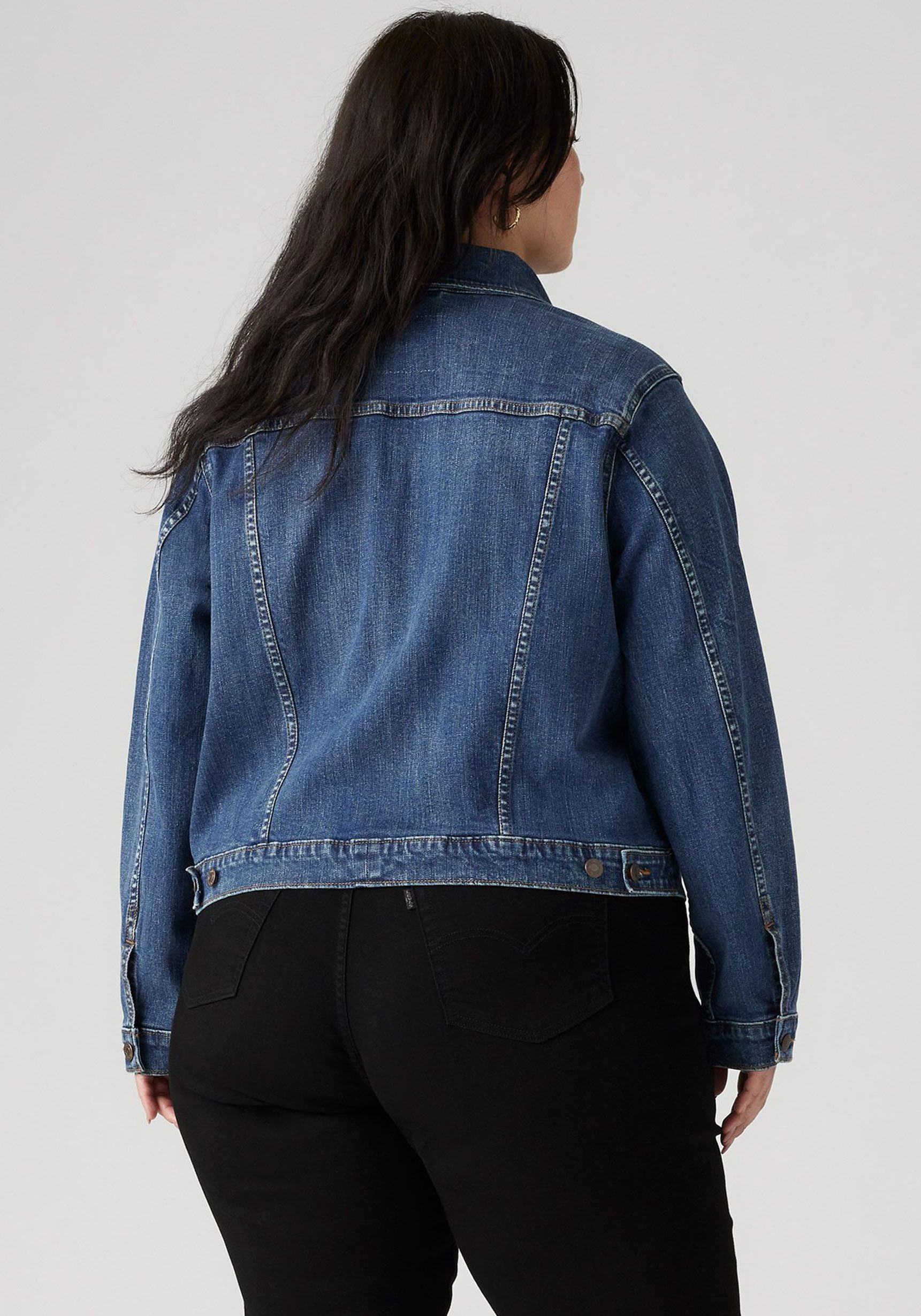 Levi's Plus Levi's Plus Jeansjack met stretch en borstzakken