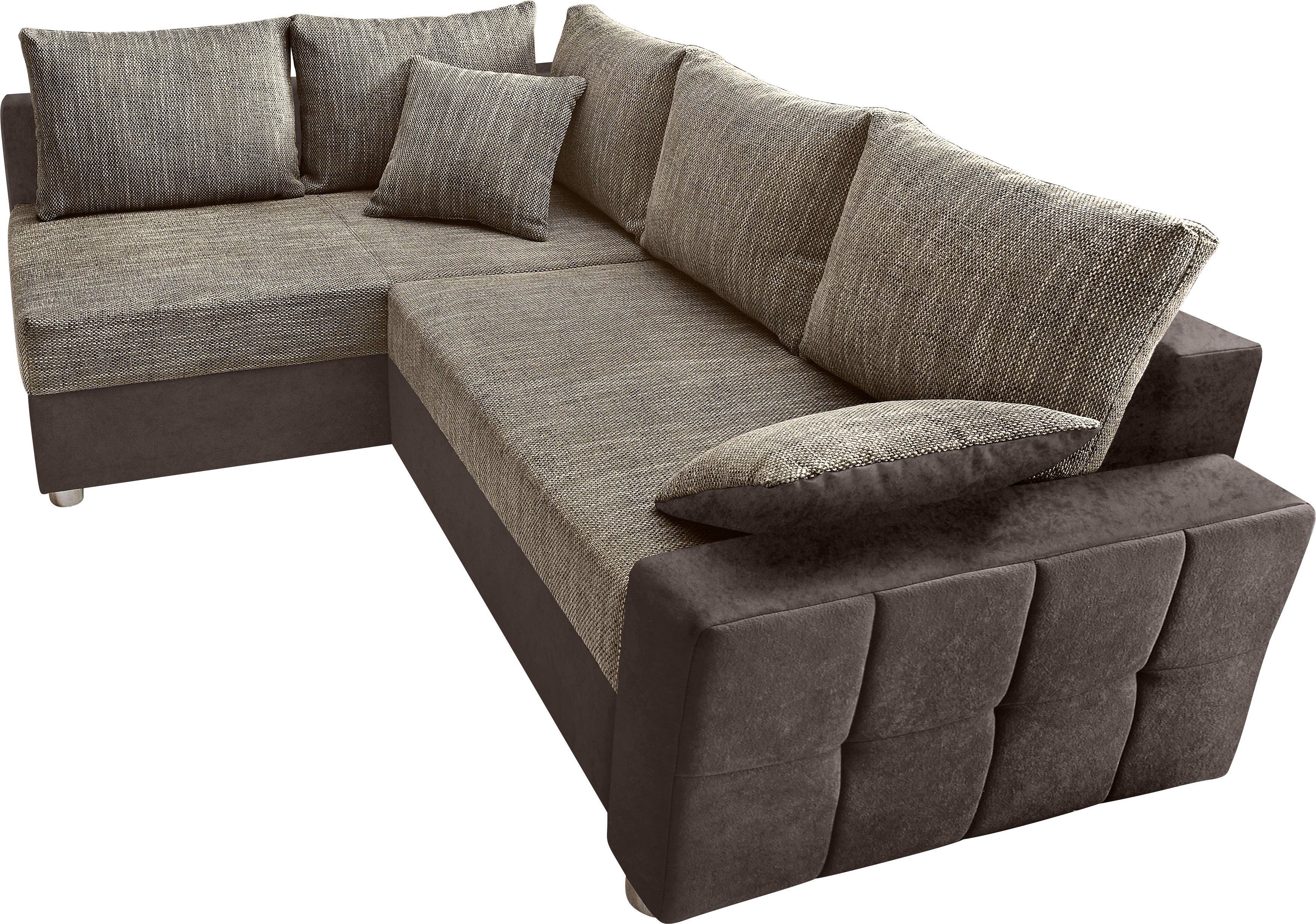 COLLECTION AB Hoekbank Parma L-vorm met slaapfunctie en binnenvering