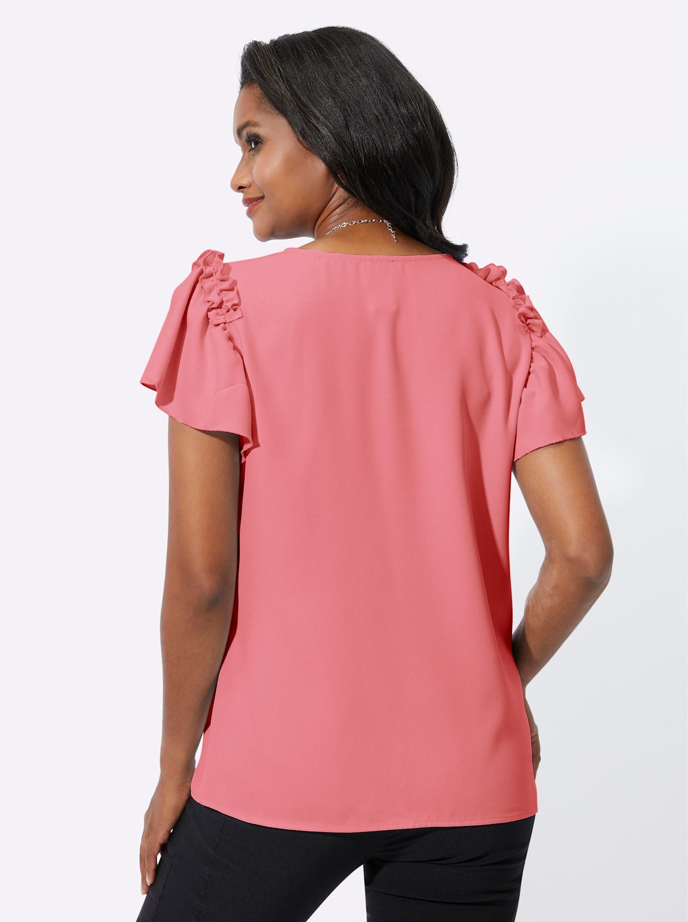 Lady Blouse met korte mouwen
