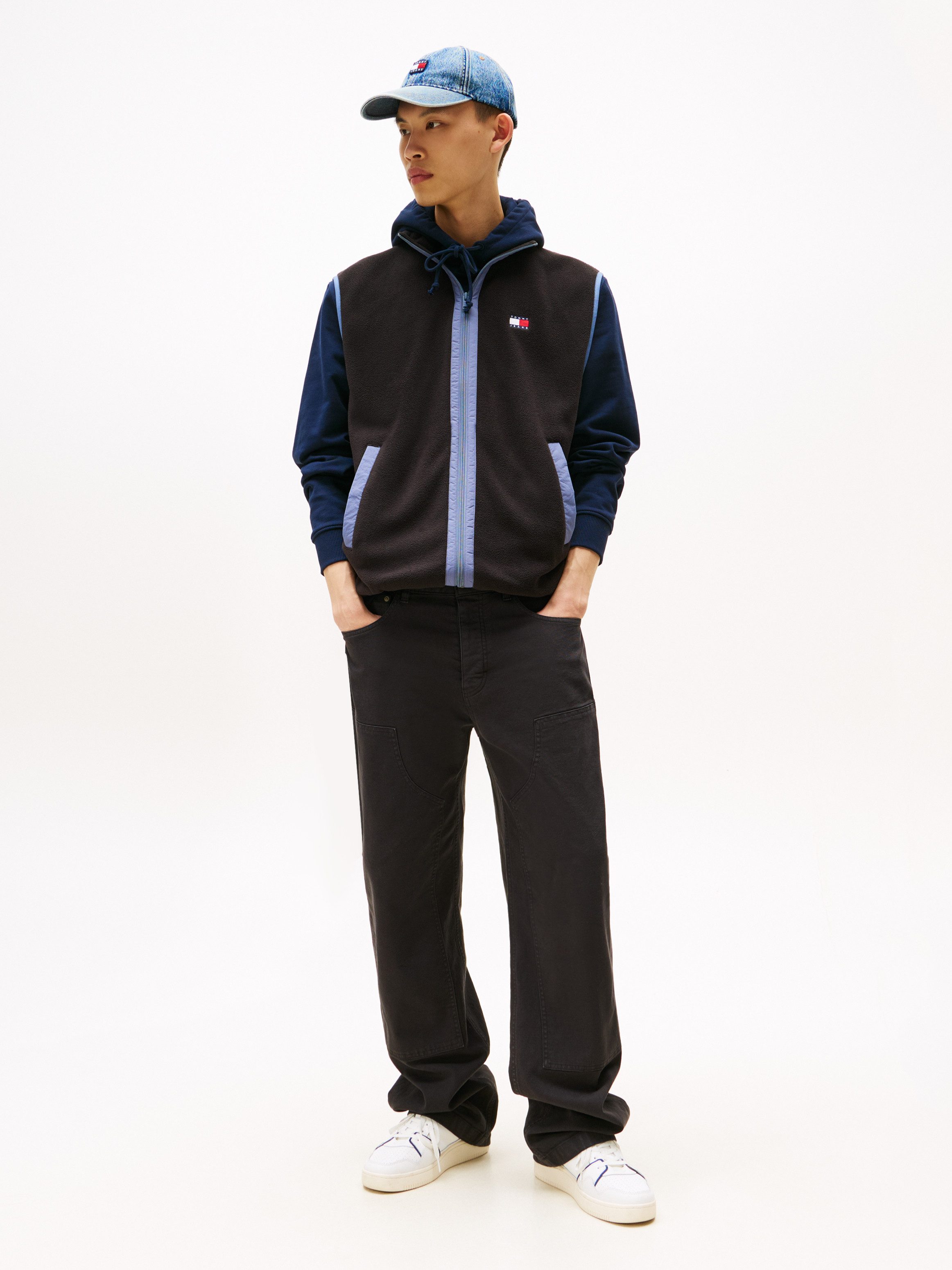 TOMMY JEANS Mouwloos vest van imitatiebont TJM REG POLAR FLEECE VEST EXT