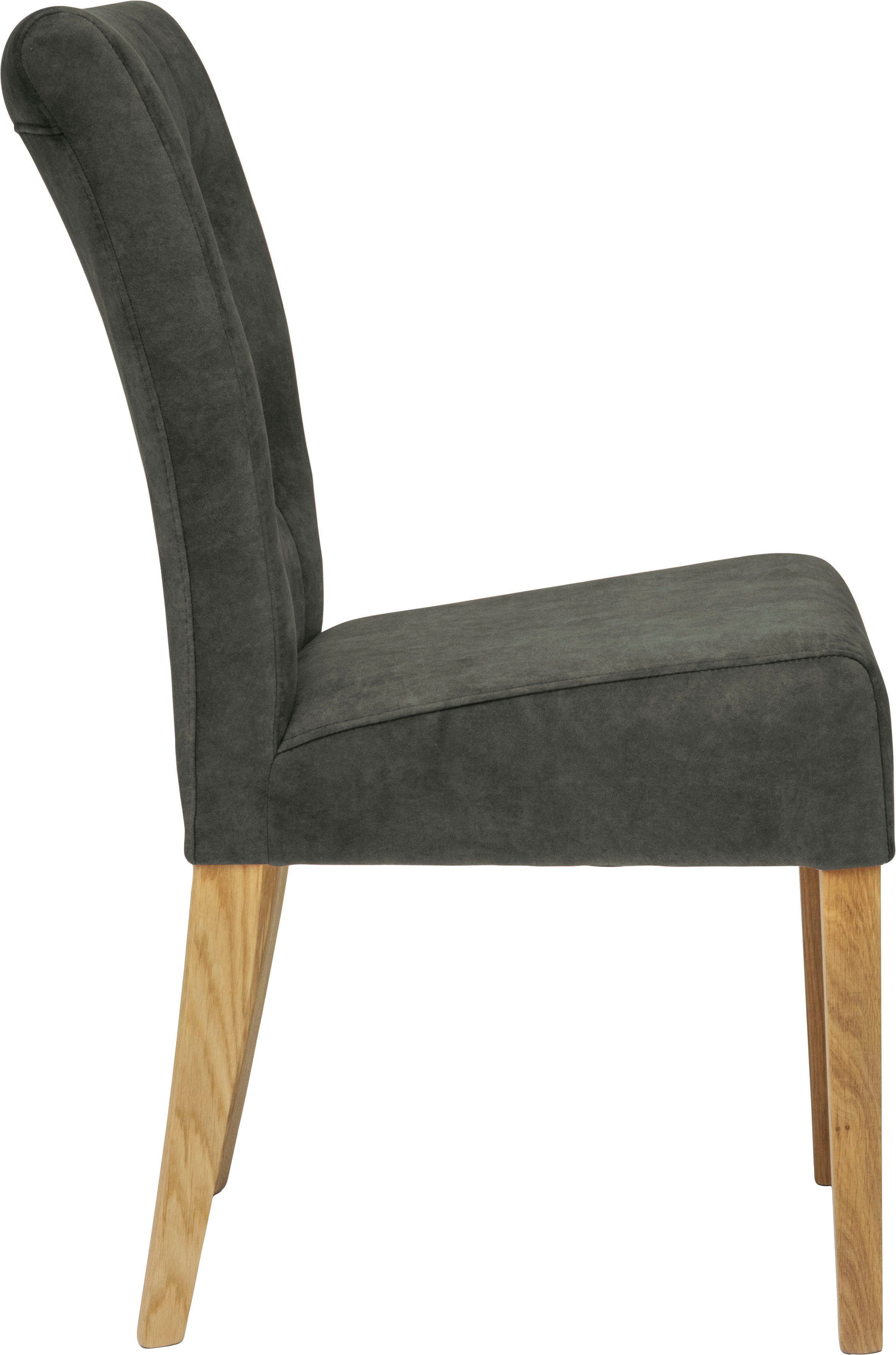 Home affaire Stoel Queen Eetkamerstoel met capitonnage, set van 2, 4 of 6