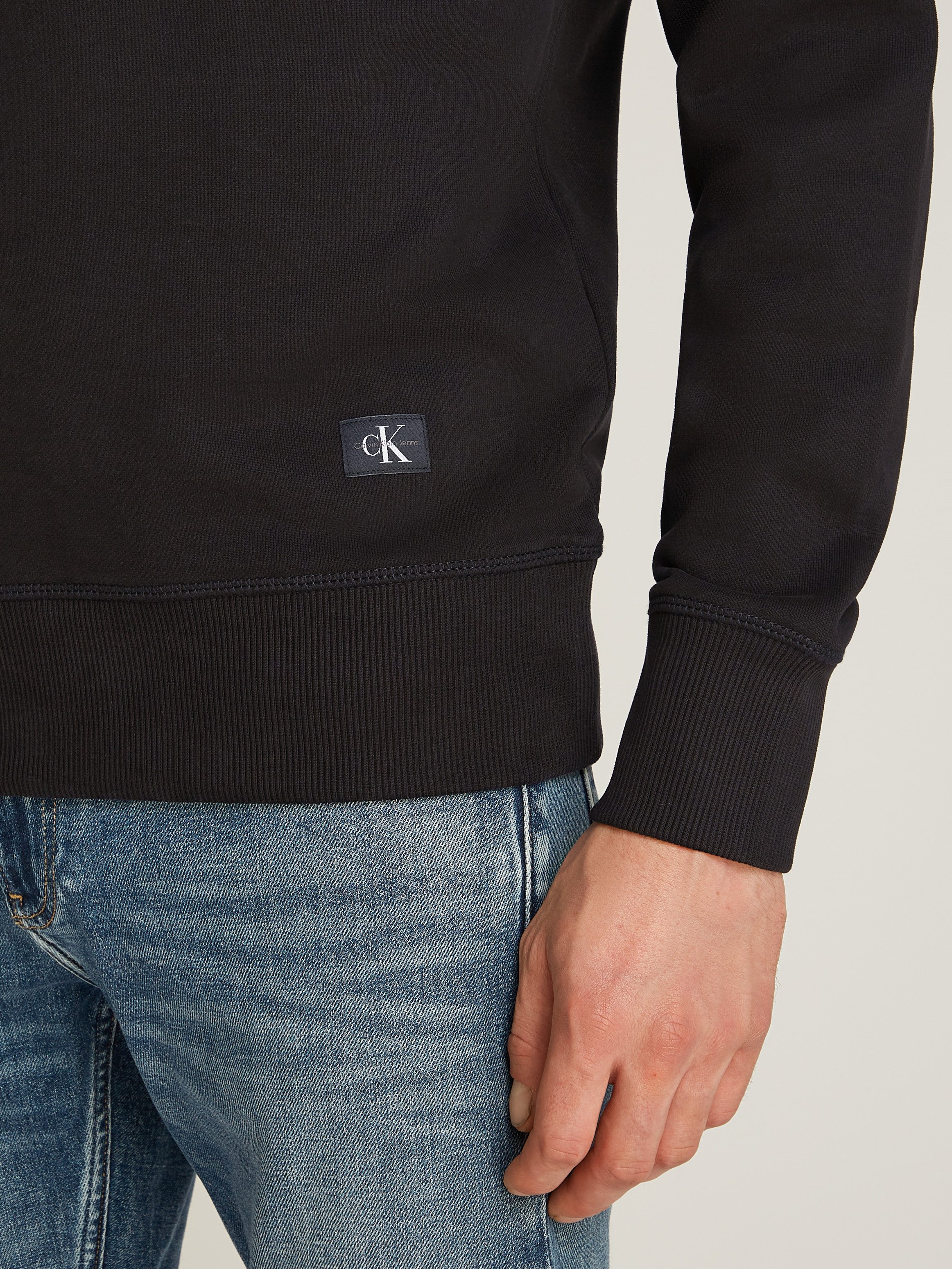 Calvin Klein Sweatshirt WOVEN LABEL CREW NECK
