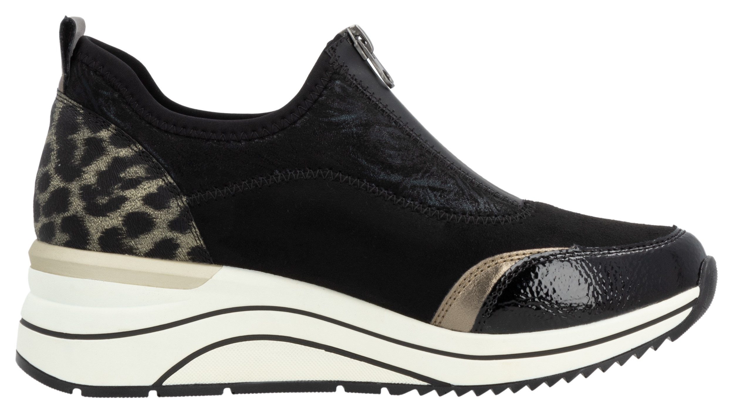 Remonte Slip-on sneakers Elisabeth Hurley-Collection , wedge sneaker, slipper, instapschoen, vrijetijdsschoen, vegan