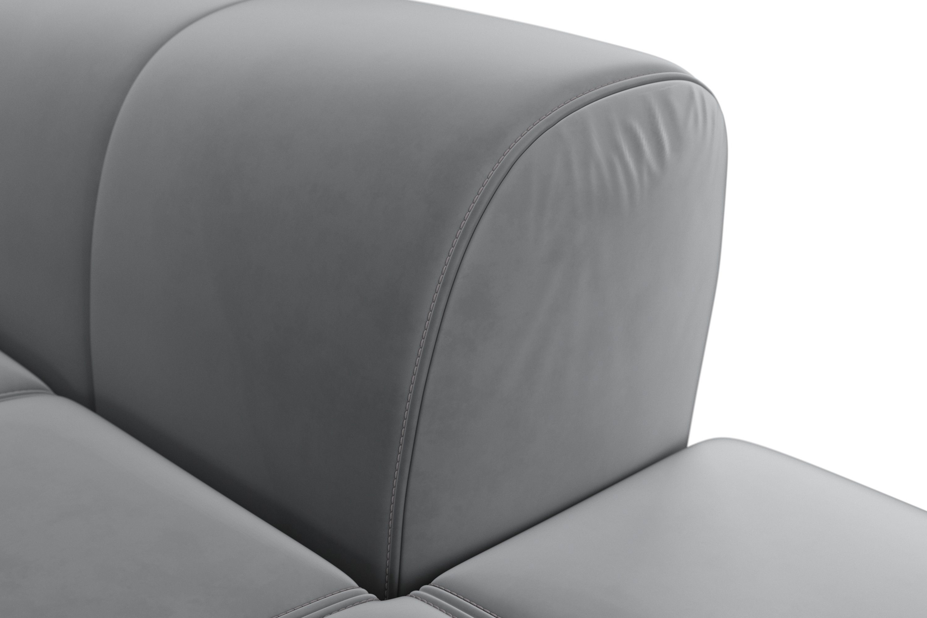 sit&more Hoekbank Bendigo L-vorm inclusief zitdiepteverstelling, bodemvrijheid 15 cm, in 2 pootkleuren
