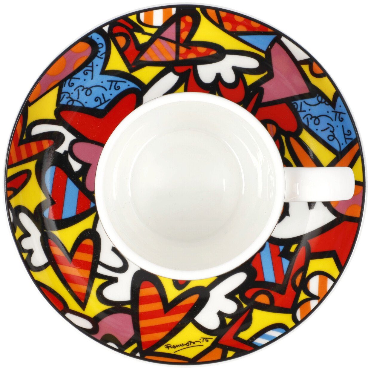 Goebel Espressokopje Britto Pop Art, Romero Britto - Alles wat we nodig hebben is liefde