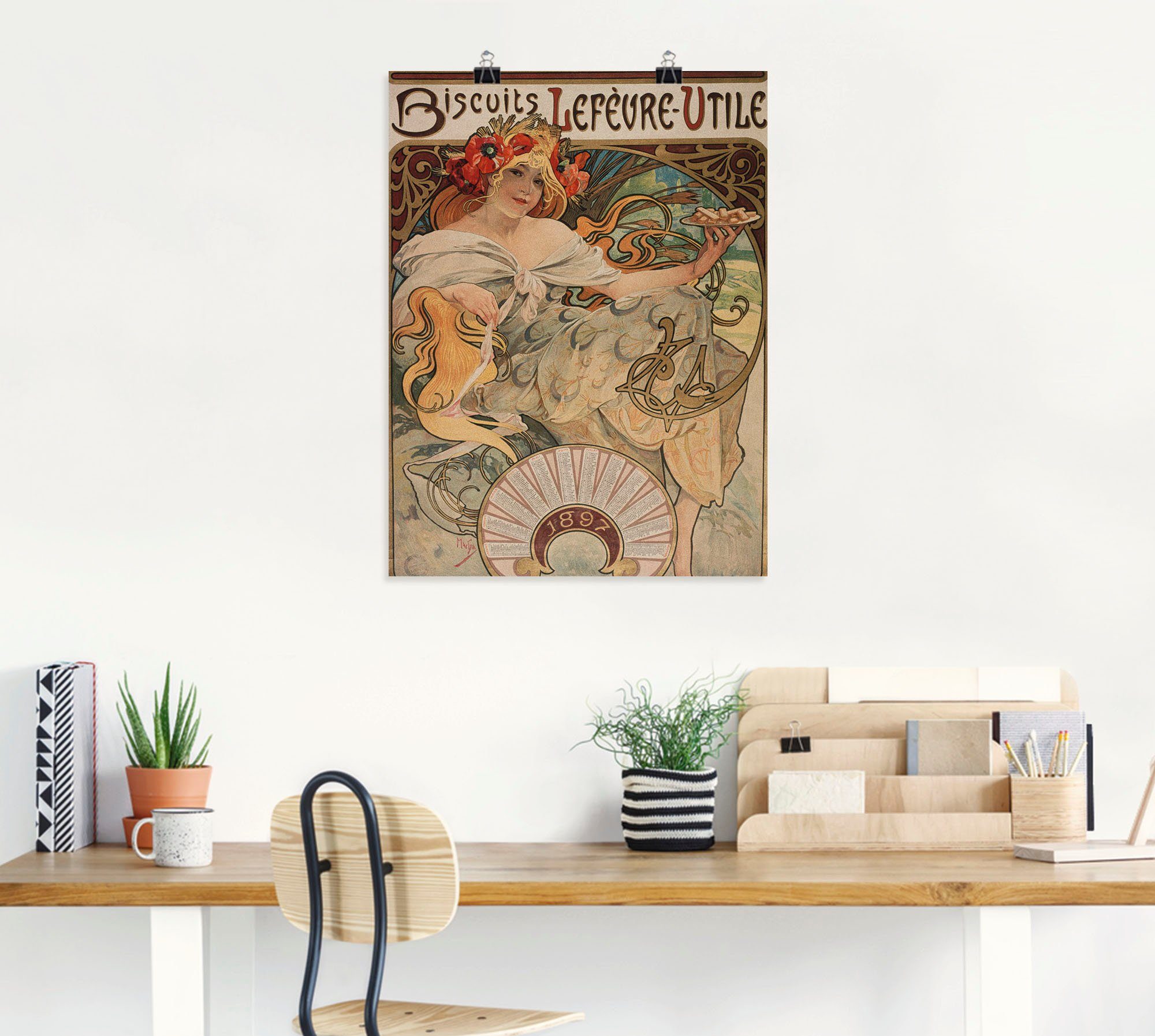 Artland Artprint Kalender illustratie voor Lefèvre-Utile als artprint van aluminium, artprint op linnen, muursticker of poster in verschillende maten