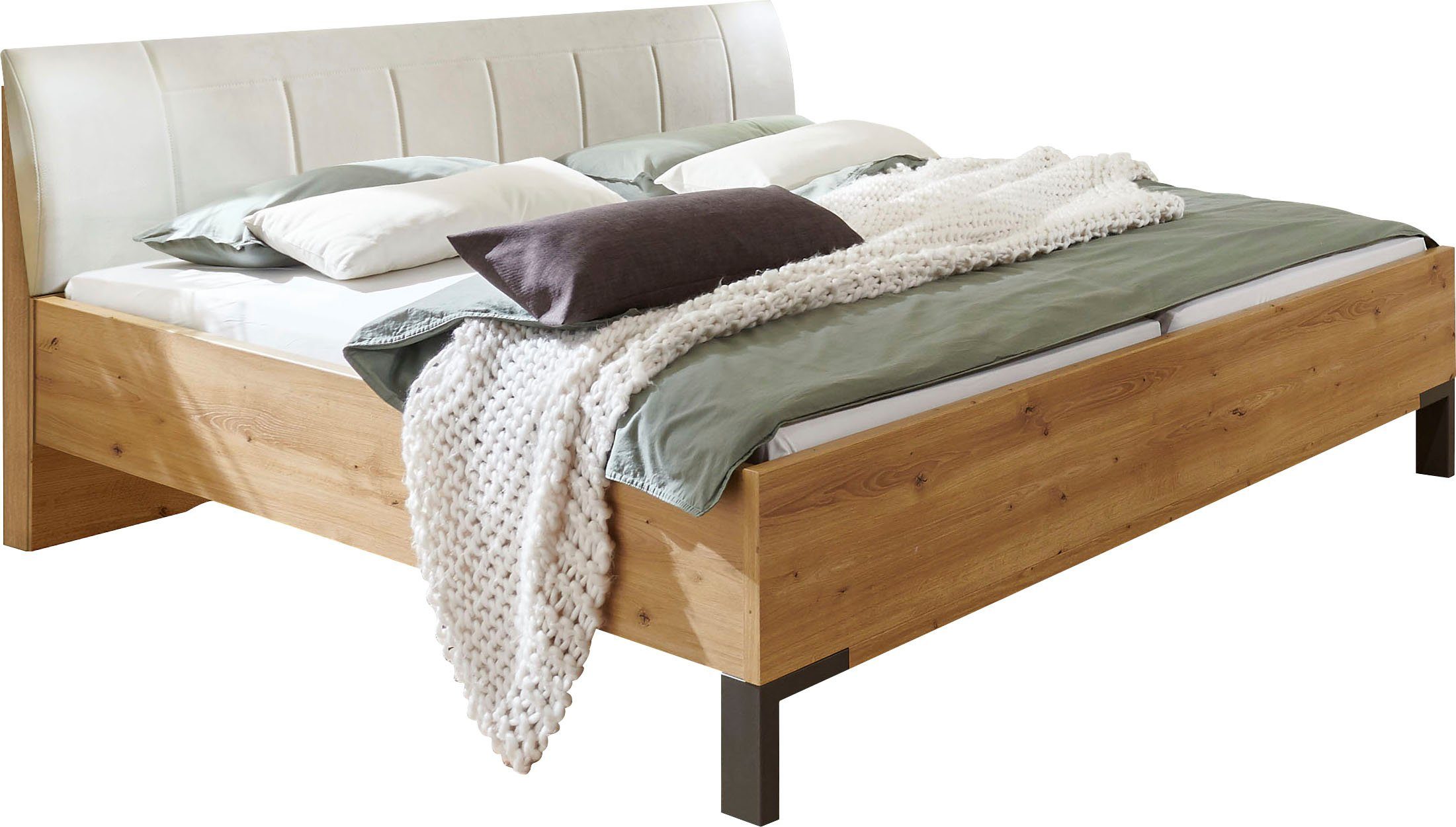 WIEMANN Futonbed Quito viervoudig verstelbare lighoogte futonbedden beige