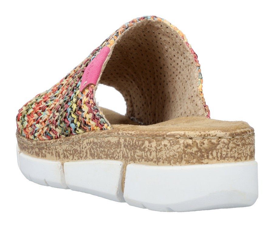 Rieker Slippers sleehak, zomerschoen, slippers in zomerlook