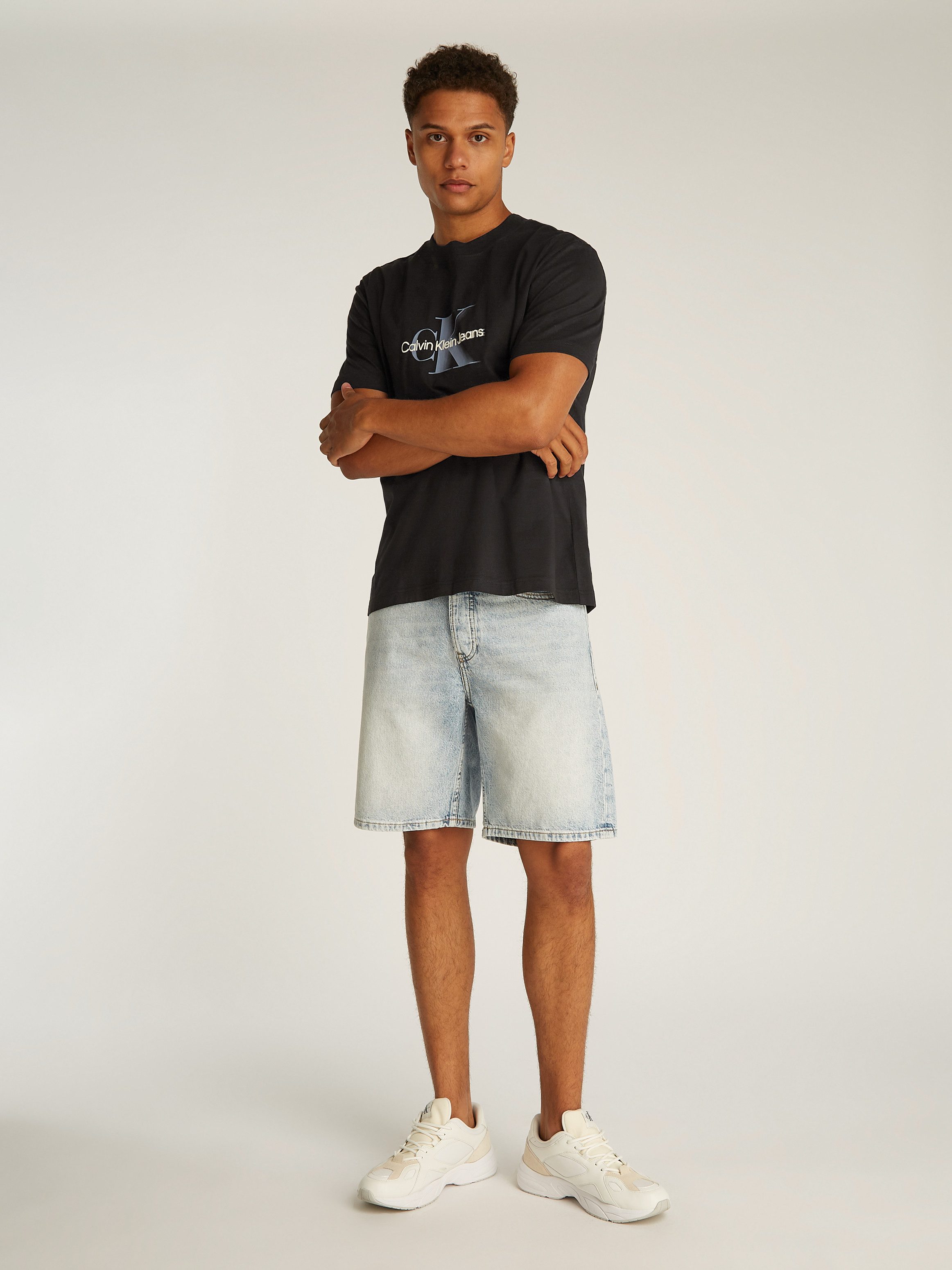 Calvin Klein T-shirt MONOLOGO SHIFT TEE met grote logoprint