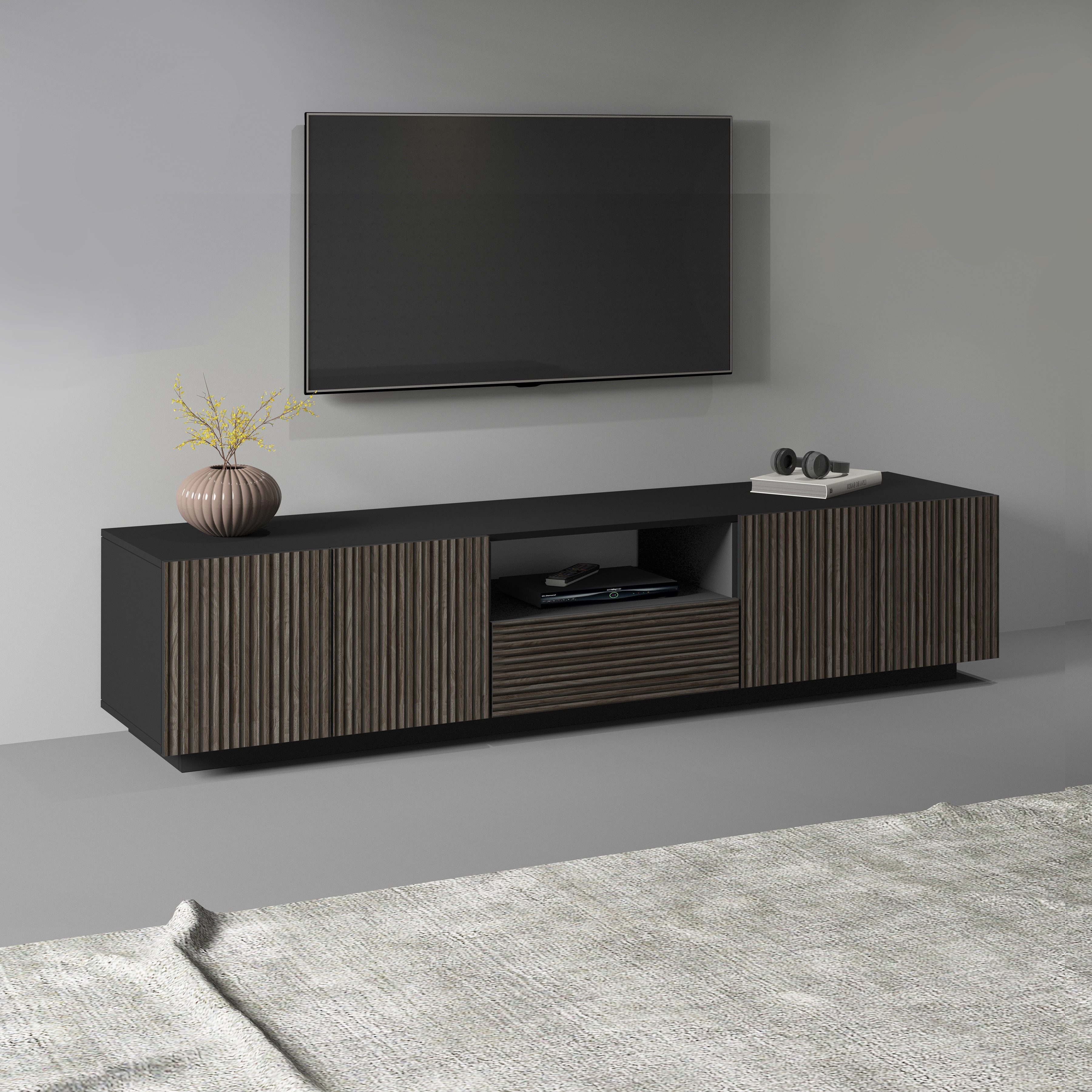 INOSIGN Tv-meubel Vega,Lowboard,TV Board,TV Schrank,220 cm