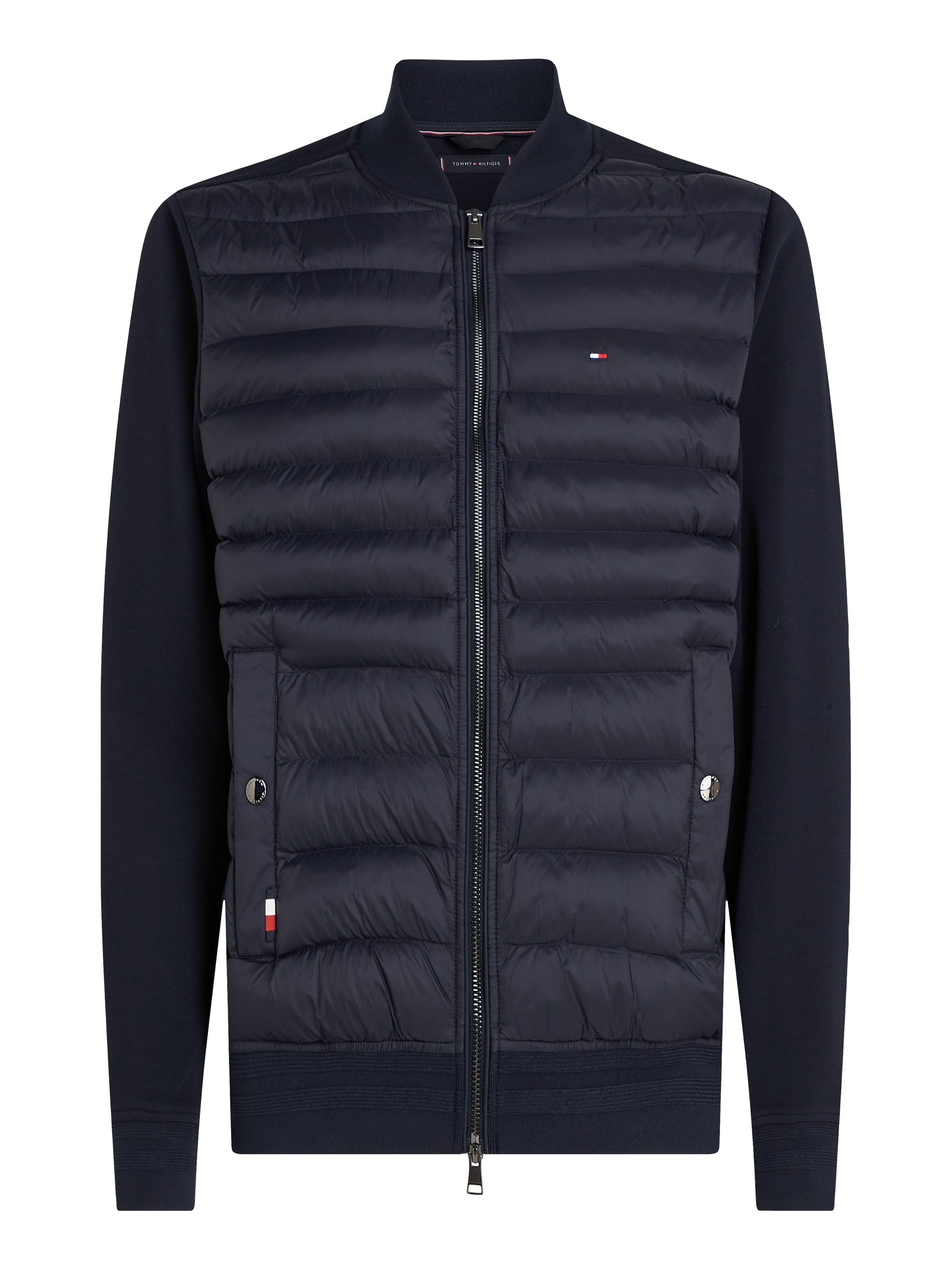 Tommy Hilfiger Sweatvest MIX MEDIA BOMBER met gestikte inzet