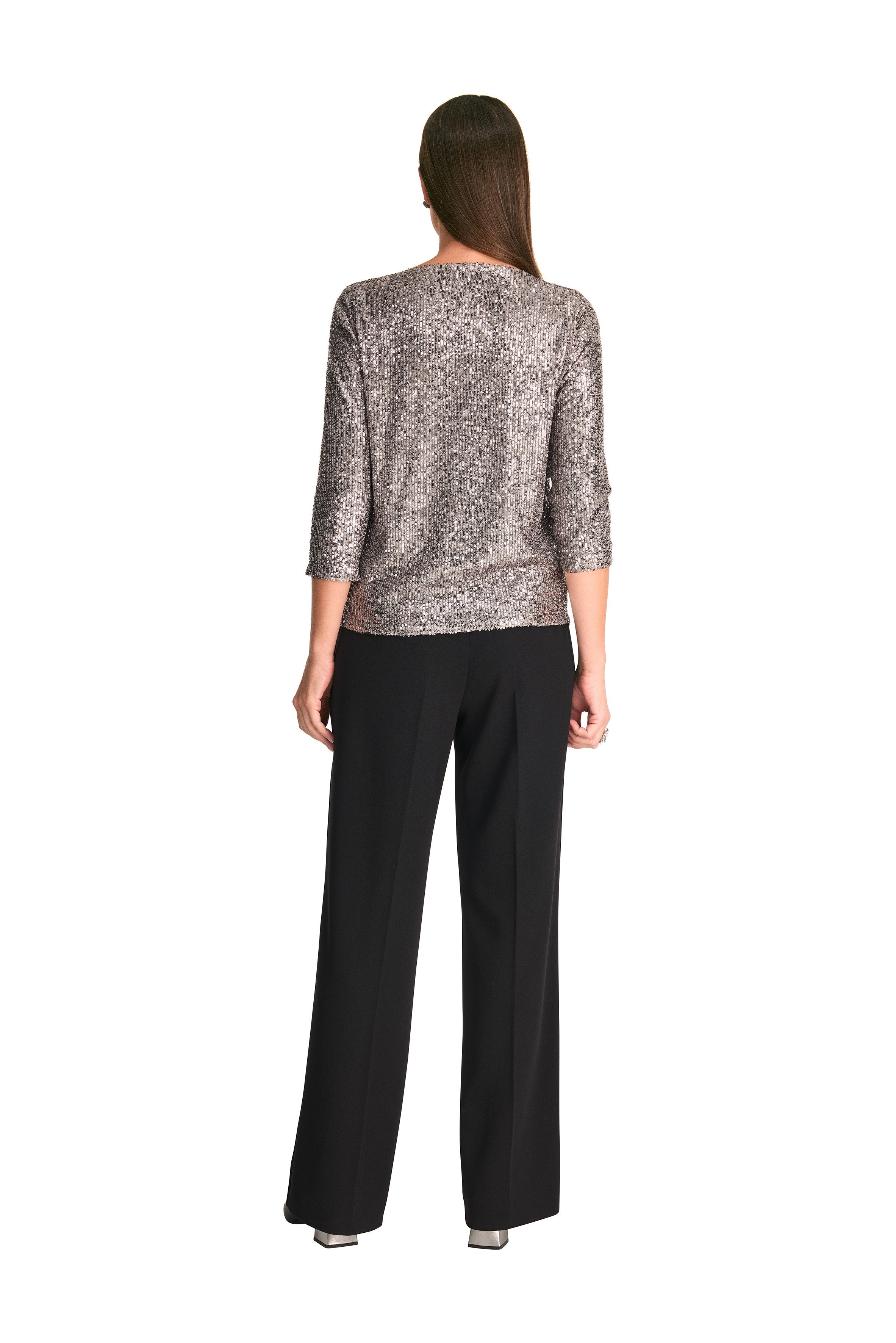 HERMANN LANGE Collection Shirt met pailletten in kort model