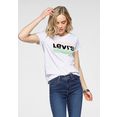 levi's t-shirt graphic sport tee pride edition logoprint op borsthoogte wit