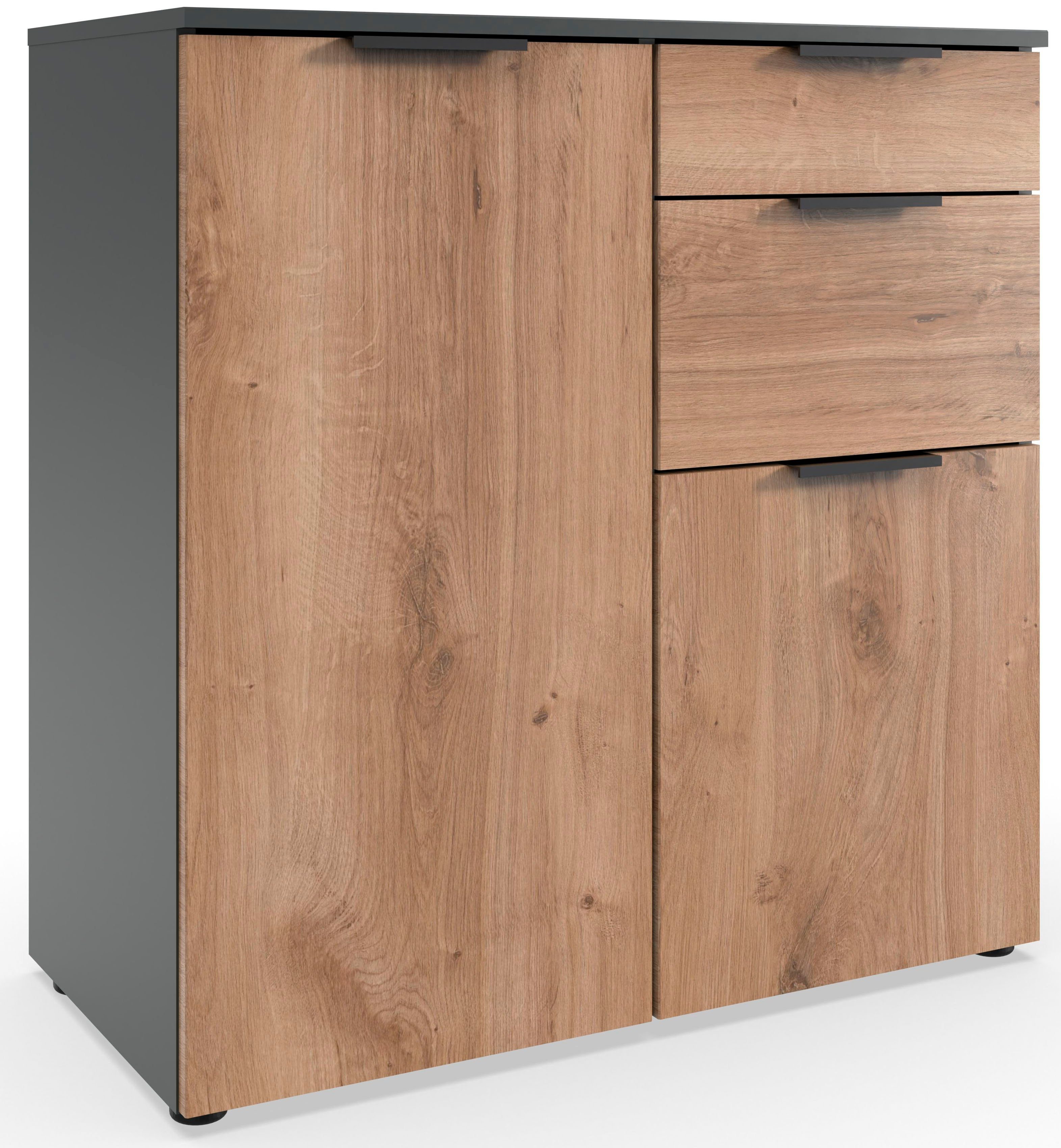 Wimex Kast met laden en deuren Level by fresh to go 2-deurs met 2 laden, soft-close functie, 81 cm breed, 84 cm hoog commodes & ladekasten