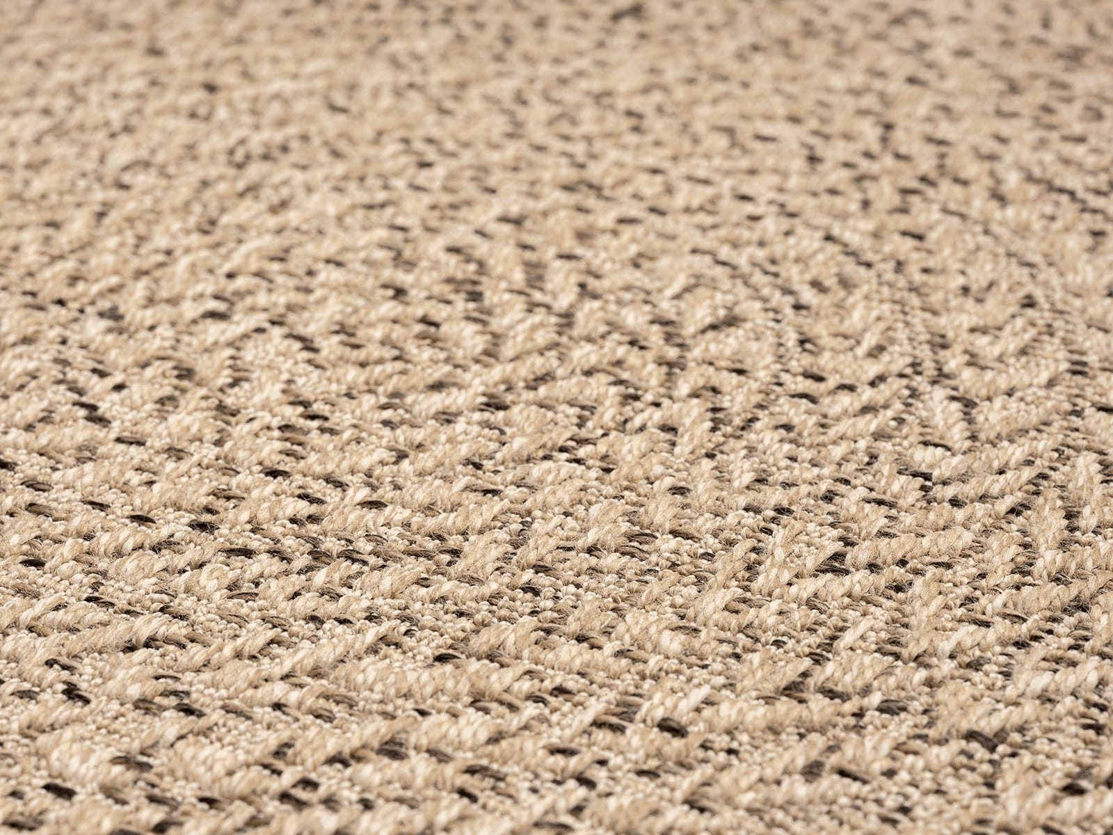 The carpet Vloerkleed Kansas moderne robuuste in- en outdoor tapijt jute look