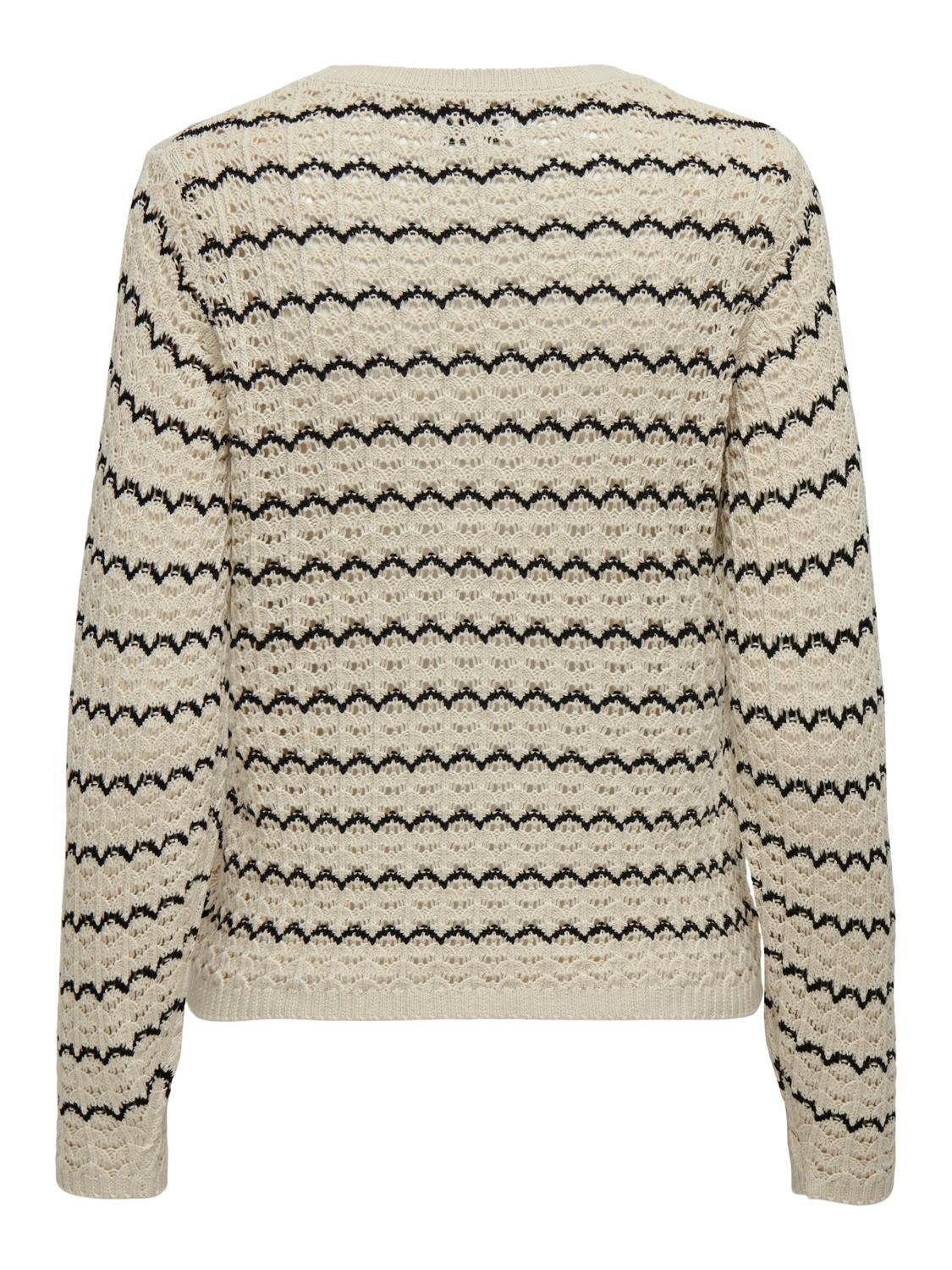 Only Gebreide trui ONLASA LS STRUCTURE O-NECK NCA KNT