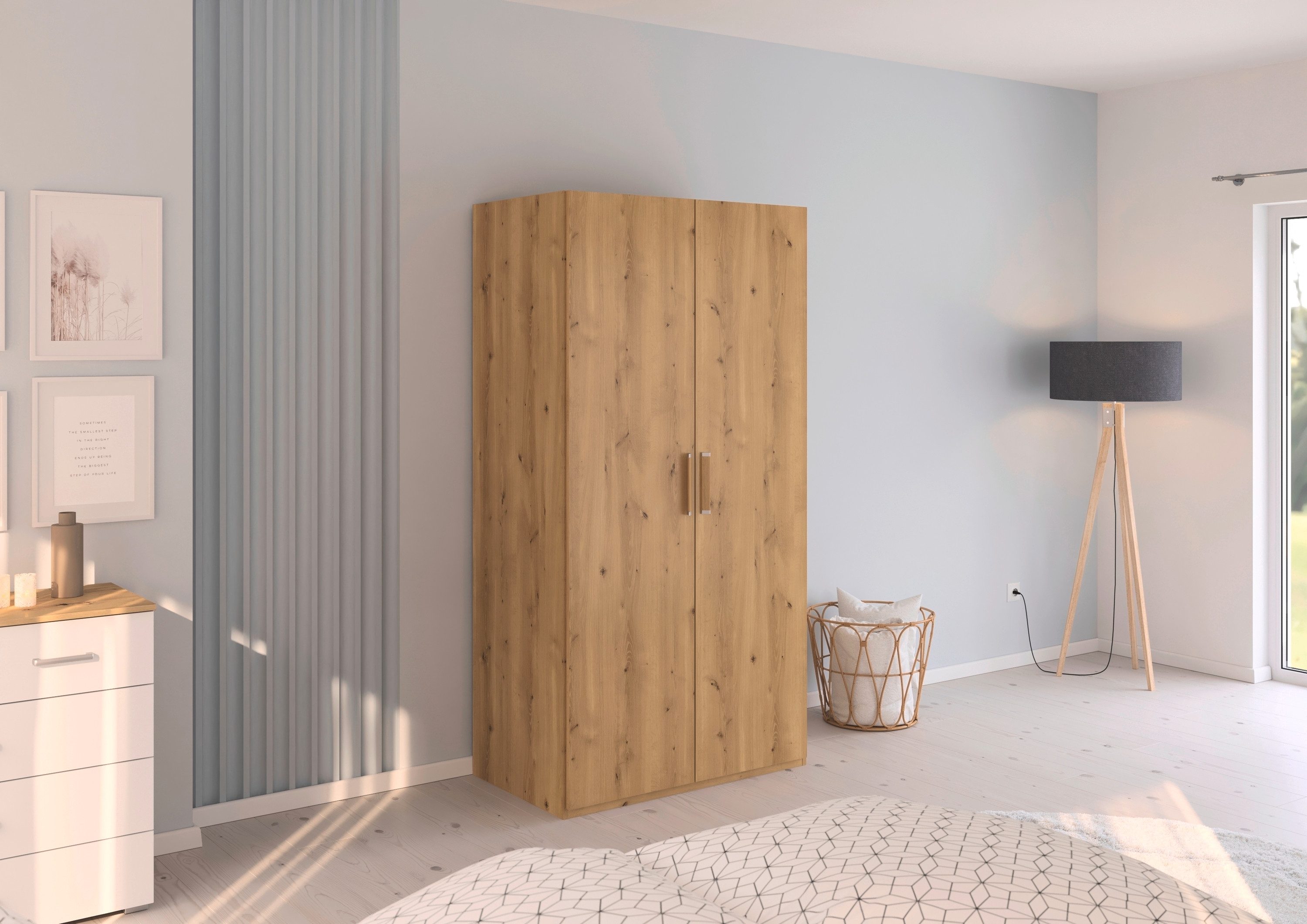 rauch Draaideurkast Kledingkast Kast Garderobe Slaapkamerkast EVELYN in elegante stijl, veel opbergruimte 4 breedtes en 2 hoogtes made in germany