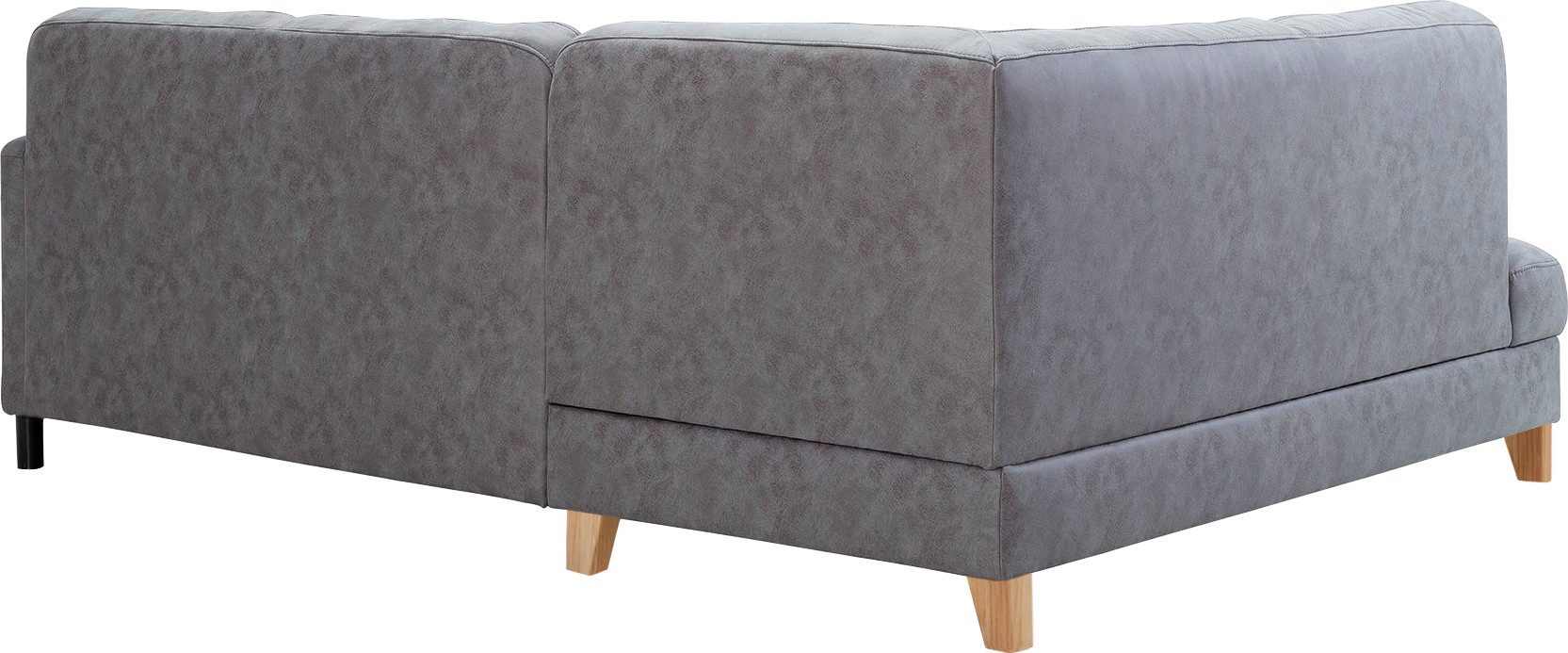 exxpo - sofa fashion Hoekbank Elio, compact en comfortabel, handig, tijdloos design, L-vorm