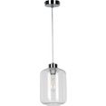 britop lighting hanglamp tarro met hoogwaardige glazen kap, made in eu, bijpassende lm e27-exclusief (set, 1 stuk) zilver